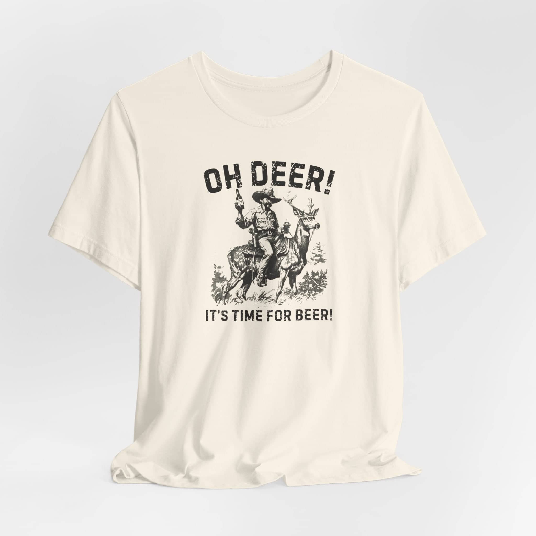 Oh Deer Its Time For Beer Shirt Funny Drinking Tee