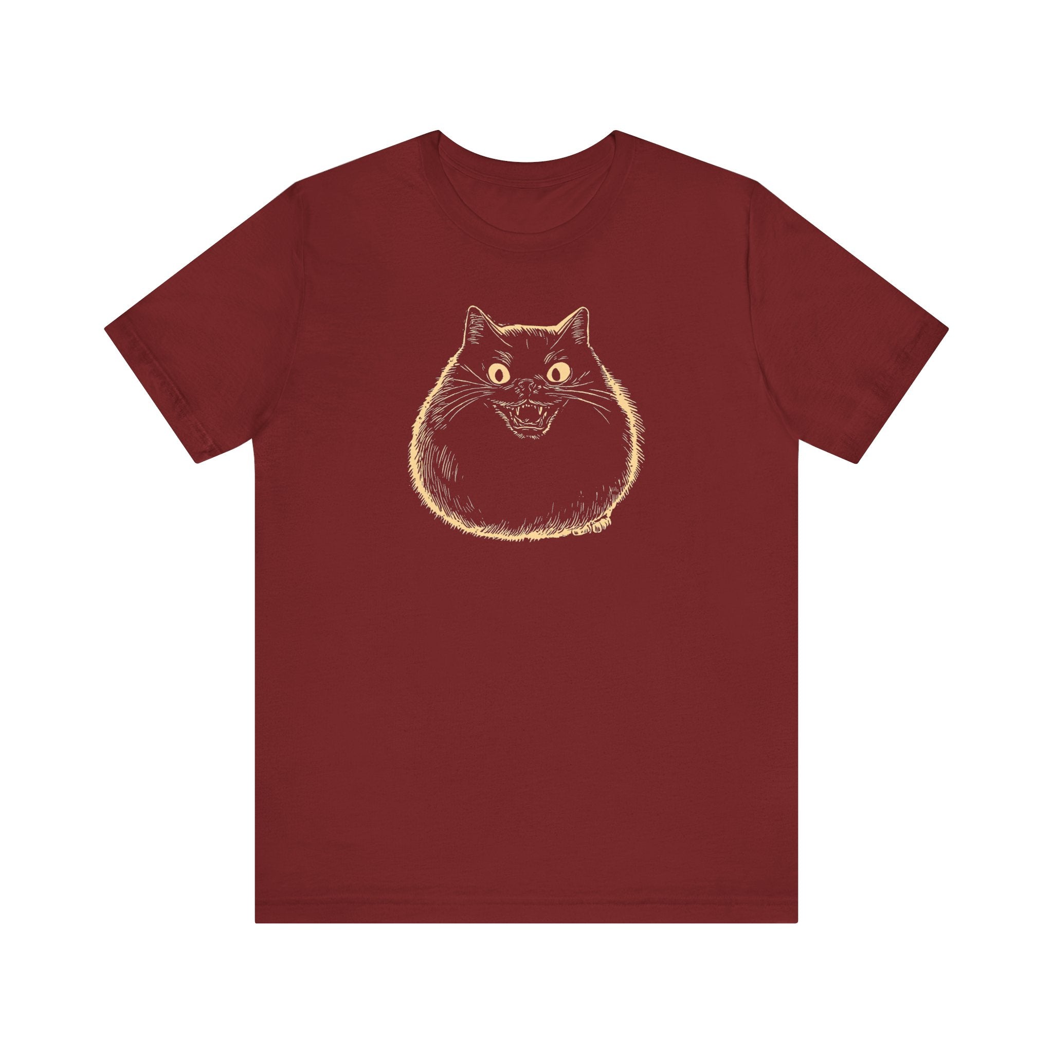 Spooky Black Cat Graphic T-Shirt
