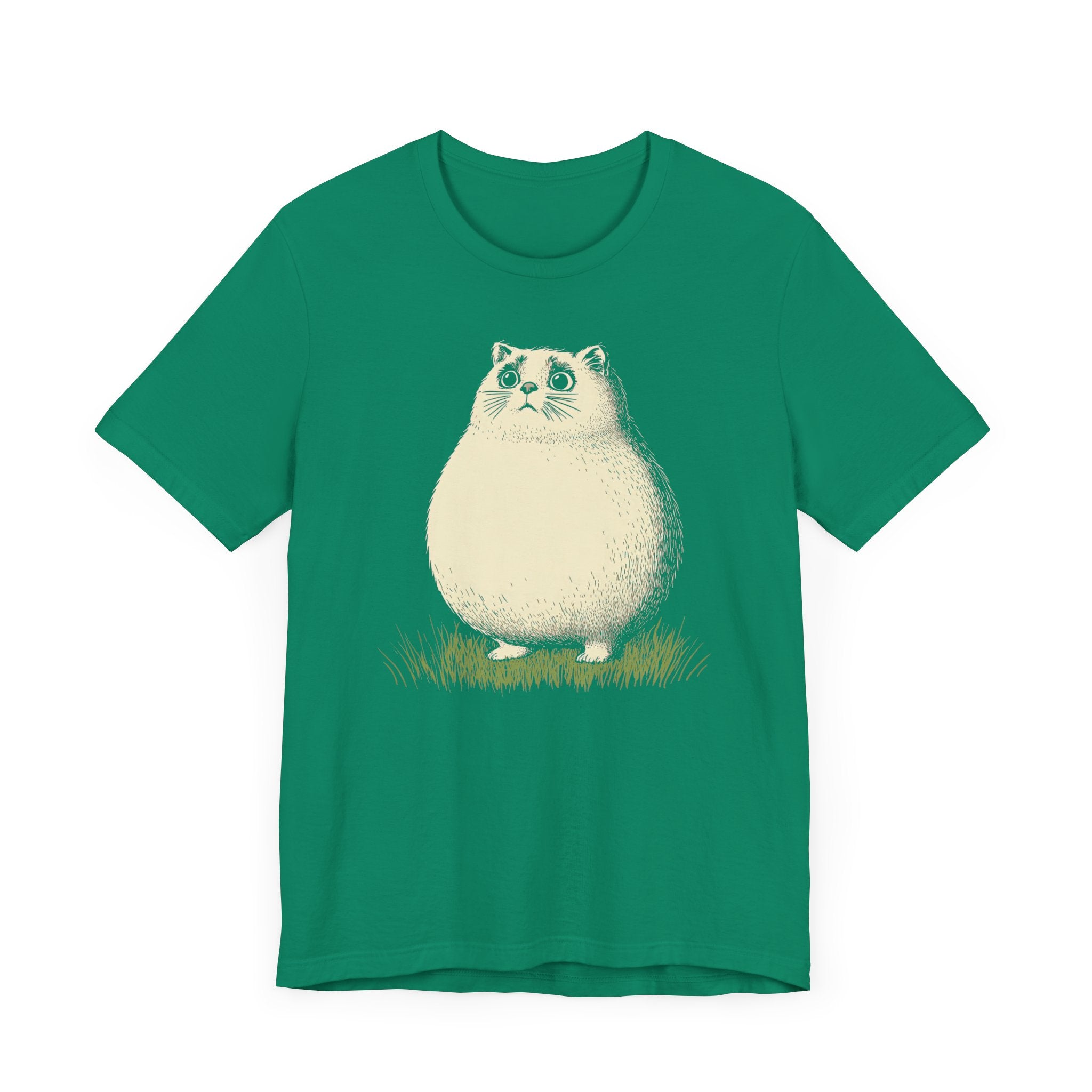 Chubby Cat in Grass Graphic Tee