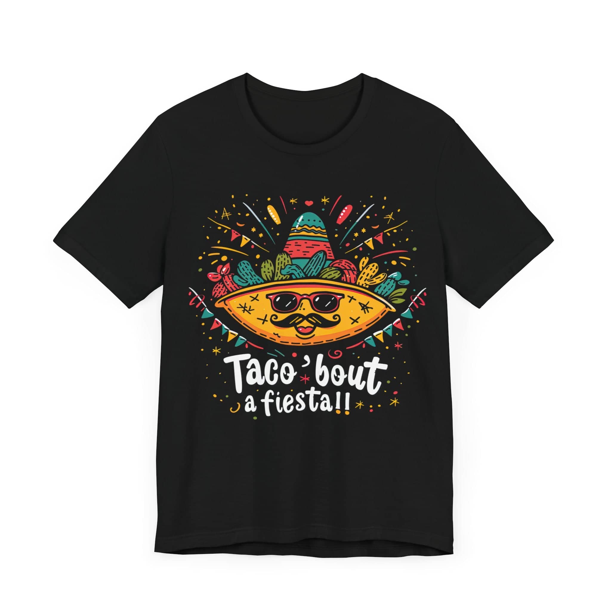 Fiesta Forever - 'Taco 'bout a Fiesta!' Party T-Shirt Unisex Jersey Short Sleeve Tee