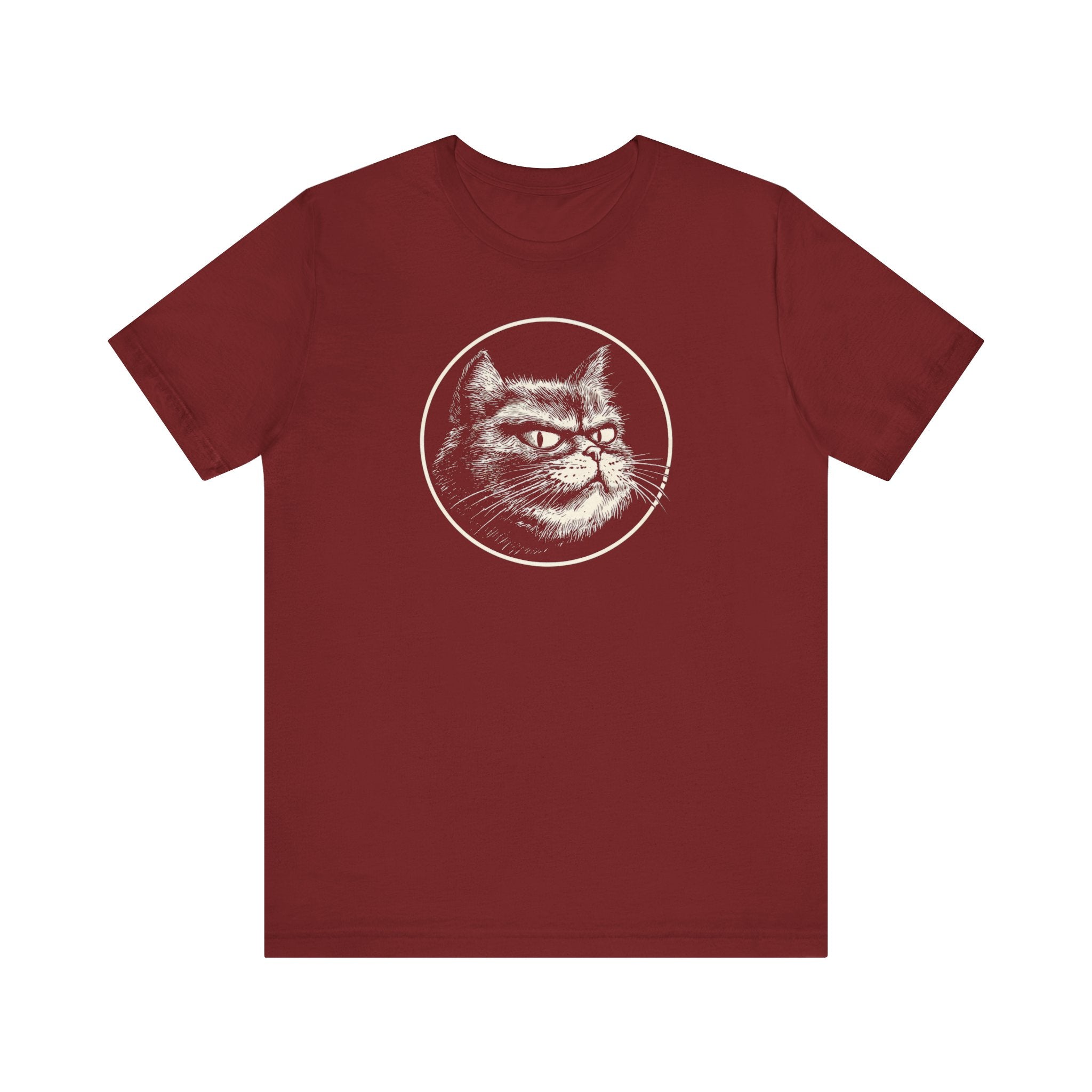 Grumpy Cat Graphic Tee – Vintage Style Cat Lover Shirt