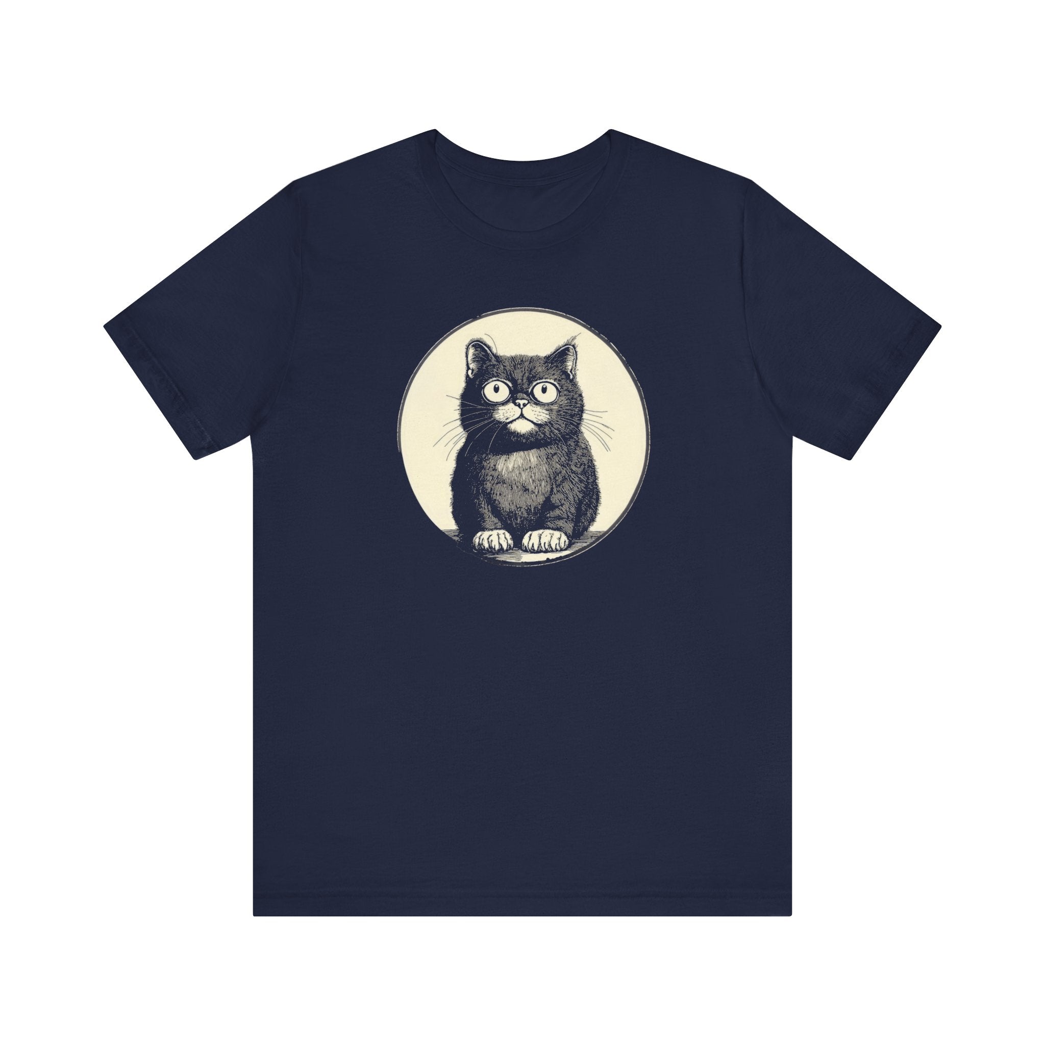 Cute Cat Graphic Tee – Vintage Style Cat Lover Shirt
