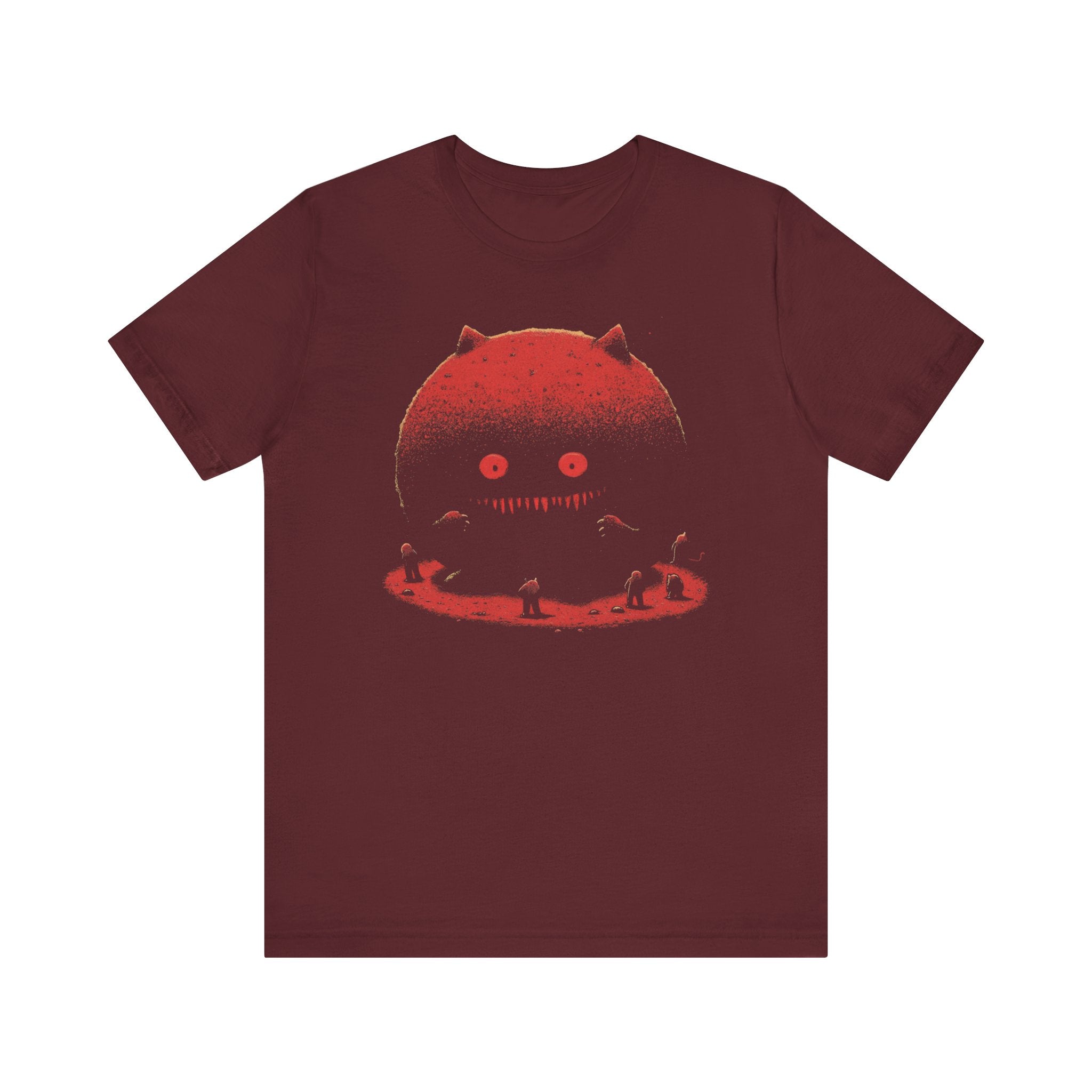 Eerie Cat Moon T-Shirt - Spooky Night Design