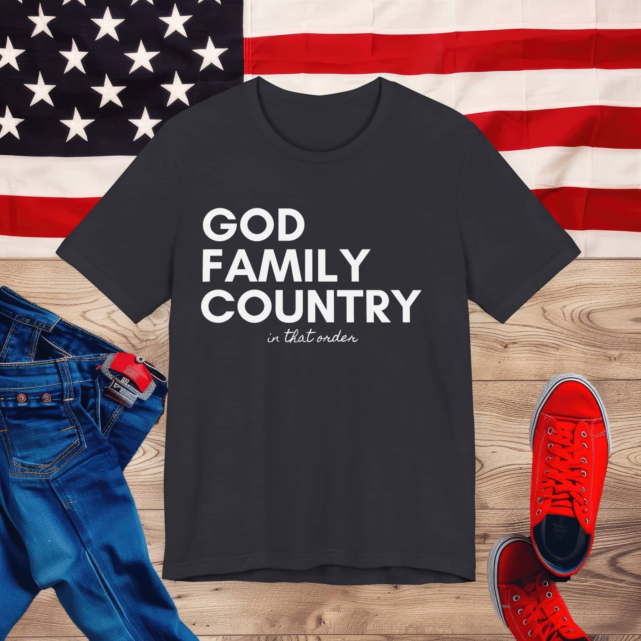 Foundational Values Tee Top Centered Unisex Jersey Short Sleeve Tee