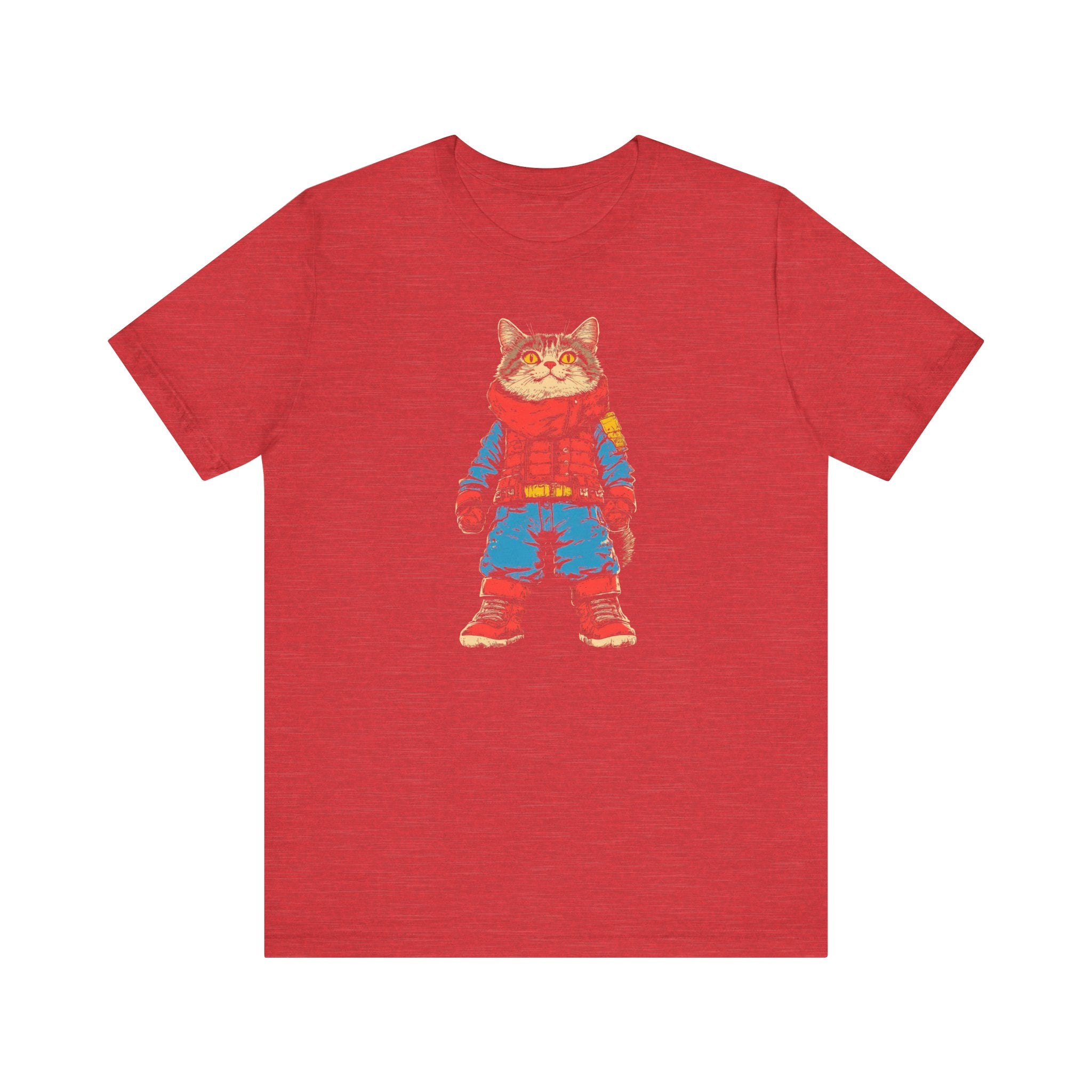 Adventurous Cat Explorer Graphic Tee