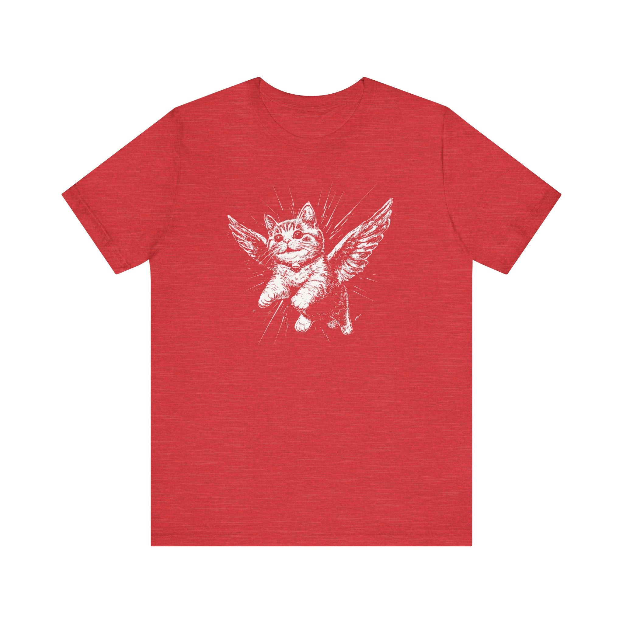 Flying Kitten with Angel Wings Graphic T-Shirt