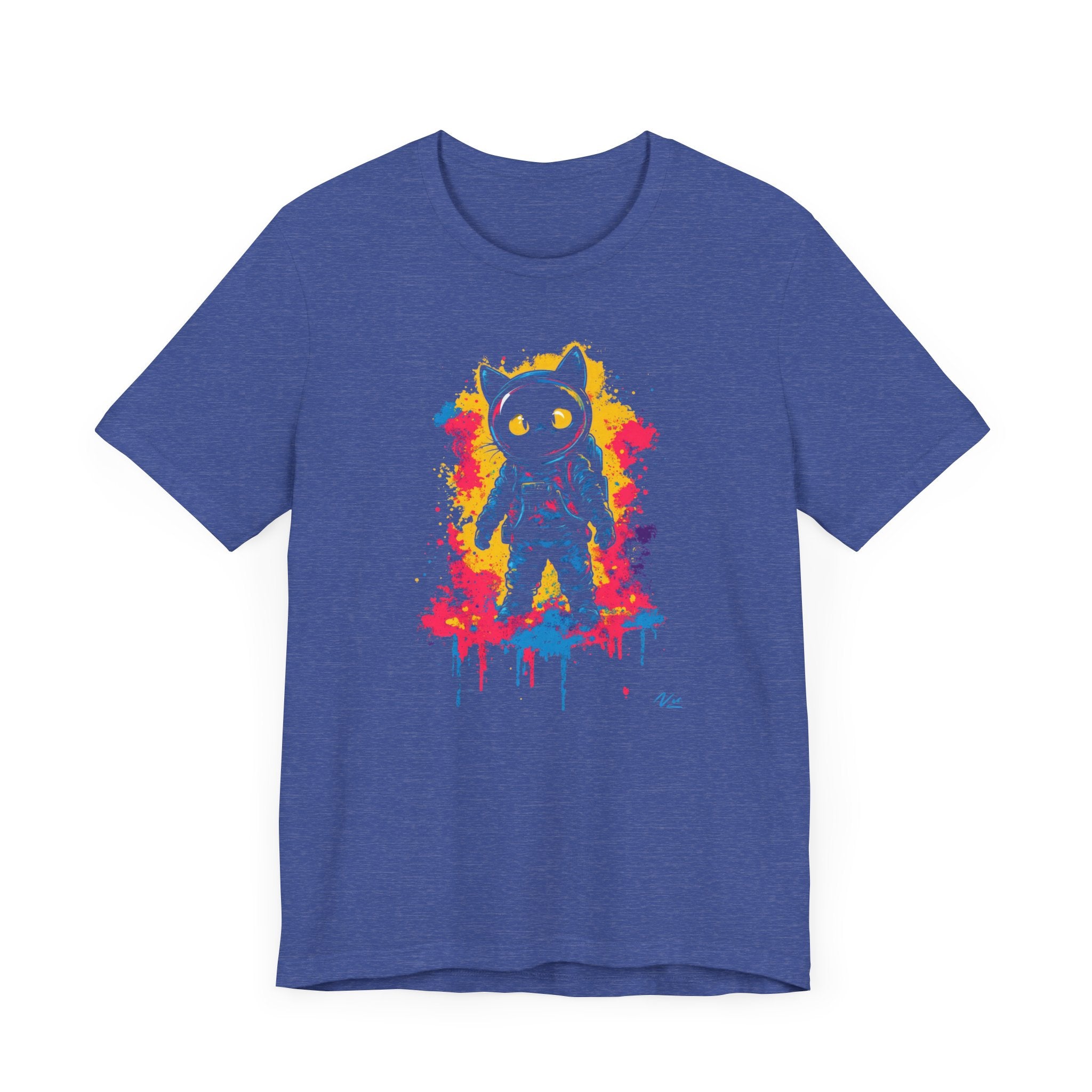 Vibrant Splash Catstronaut T-Shirt