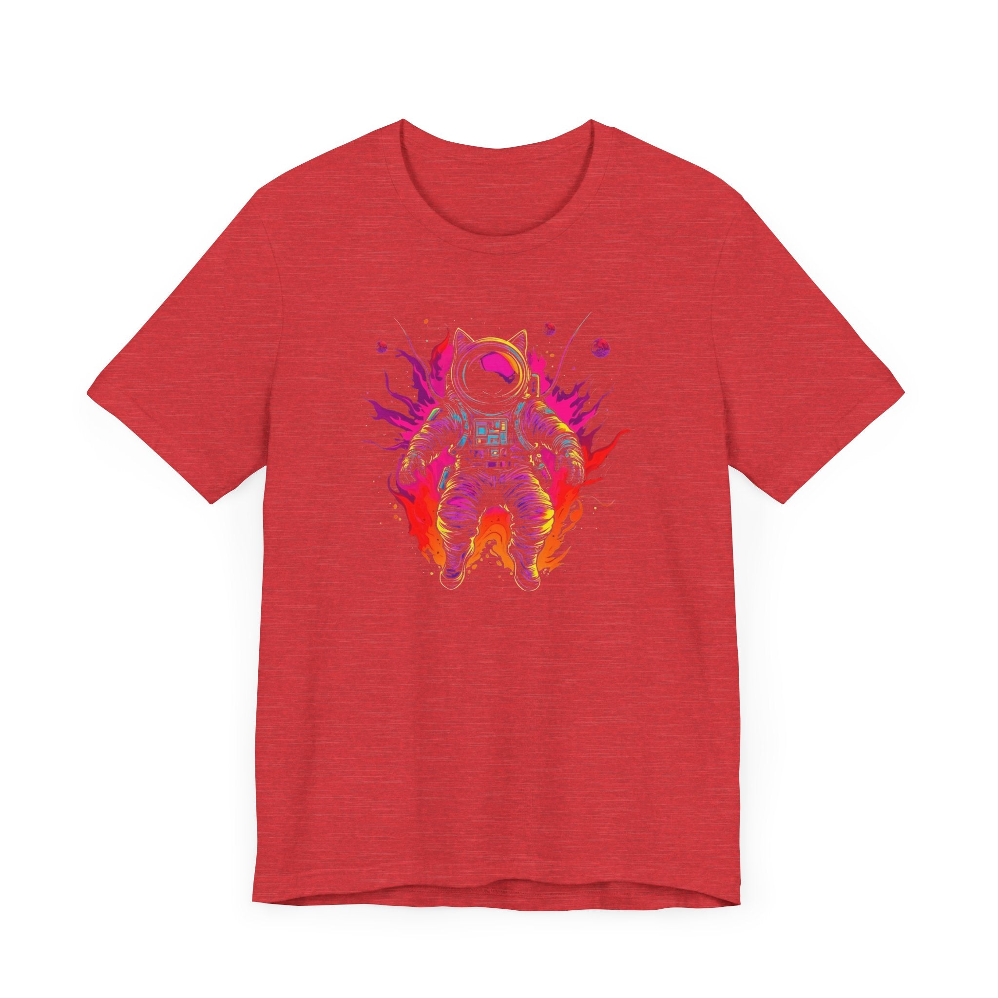 Neon Astronaut Cat T-Shirt