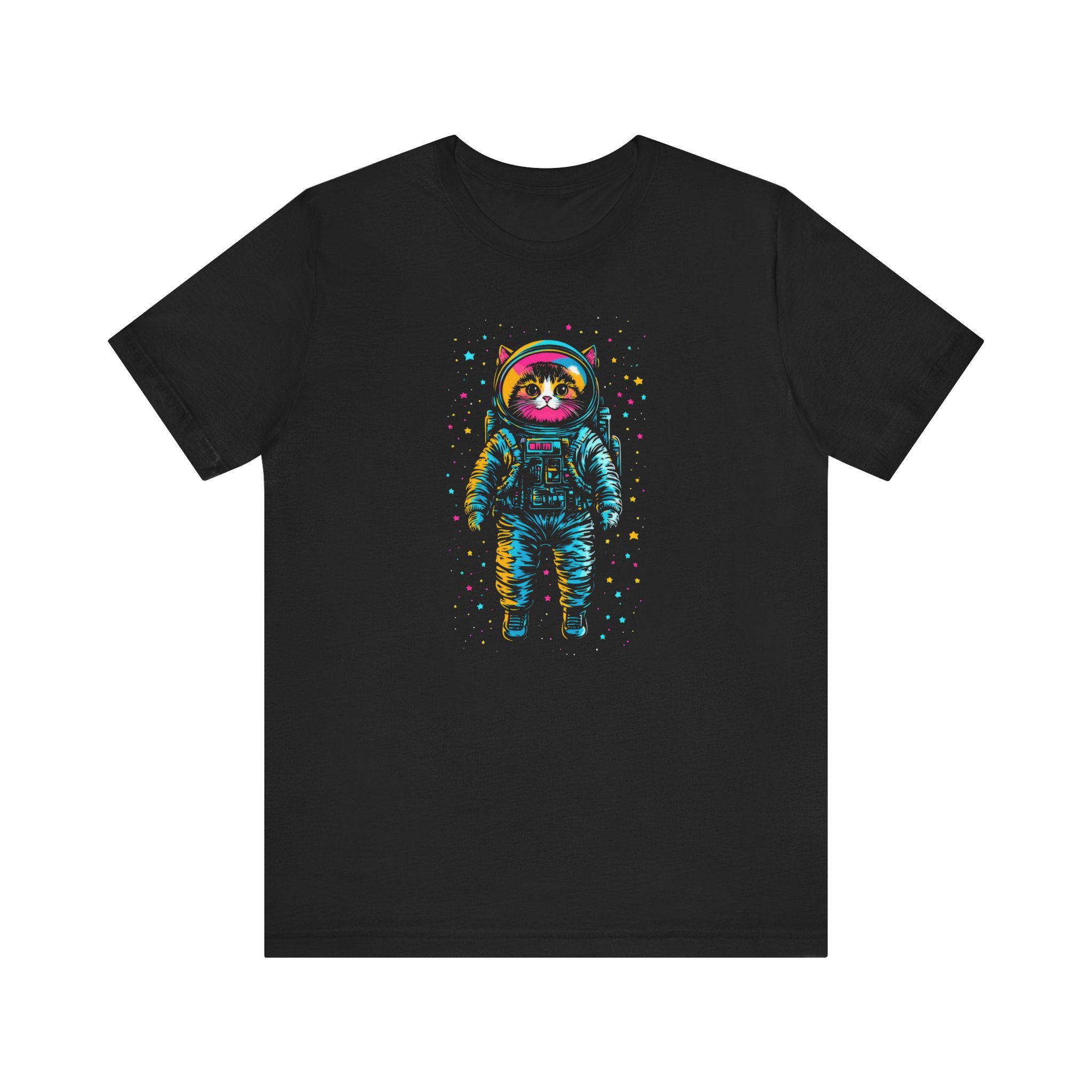 Neon Cosmic Catstronaut T-Shirt
