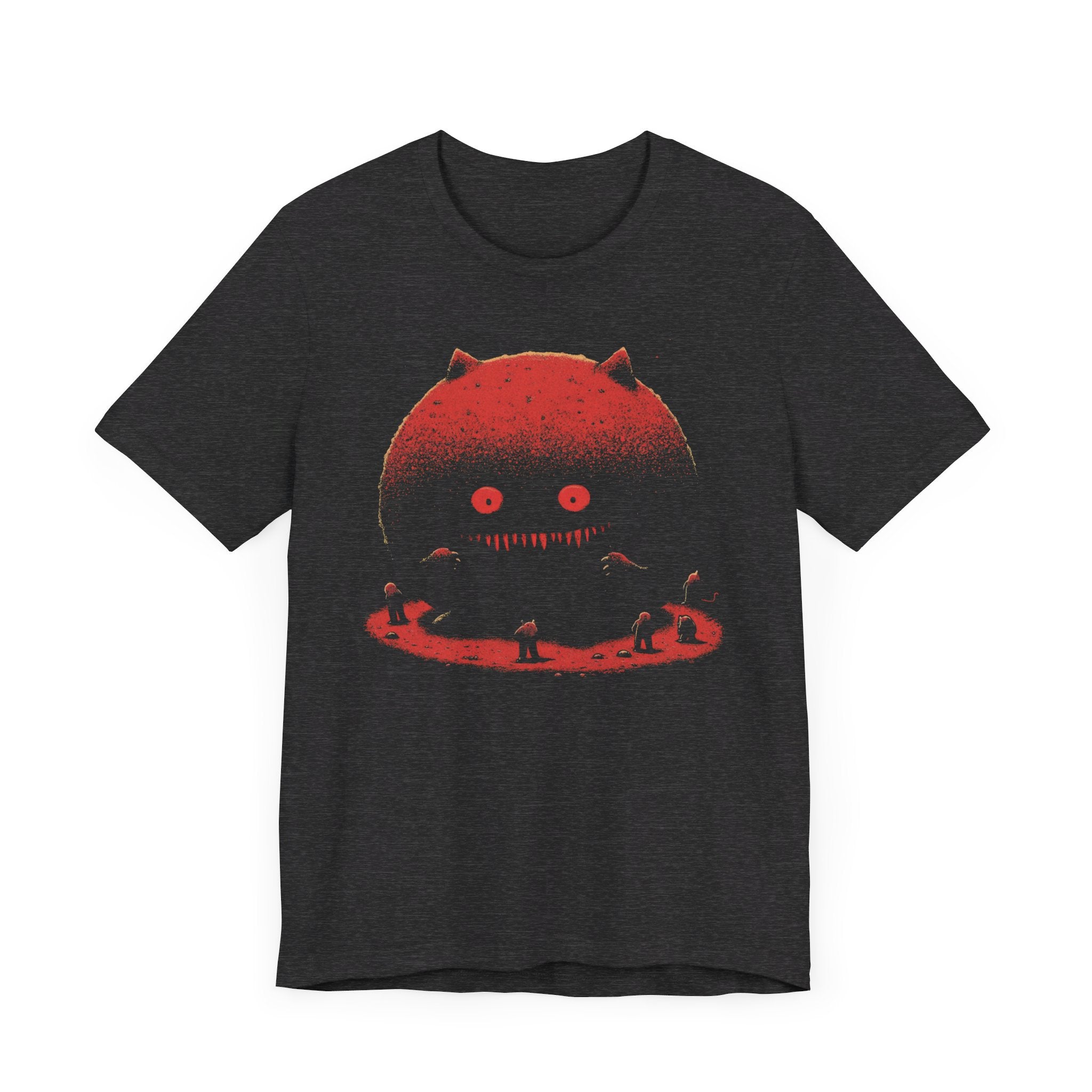 Eerie Cat Moon T-Shirt - Spooky Night Design