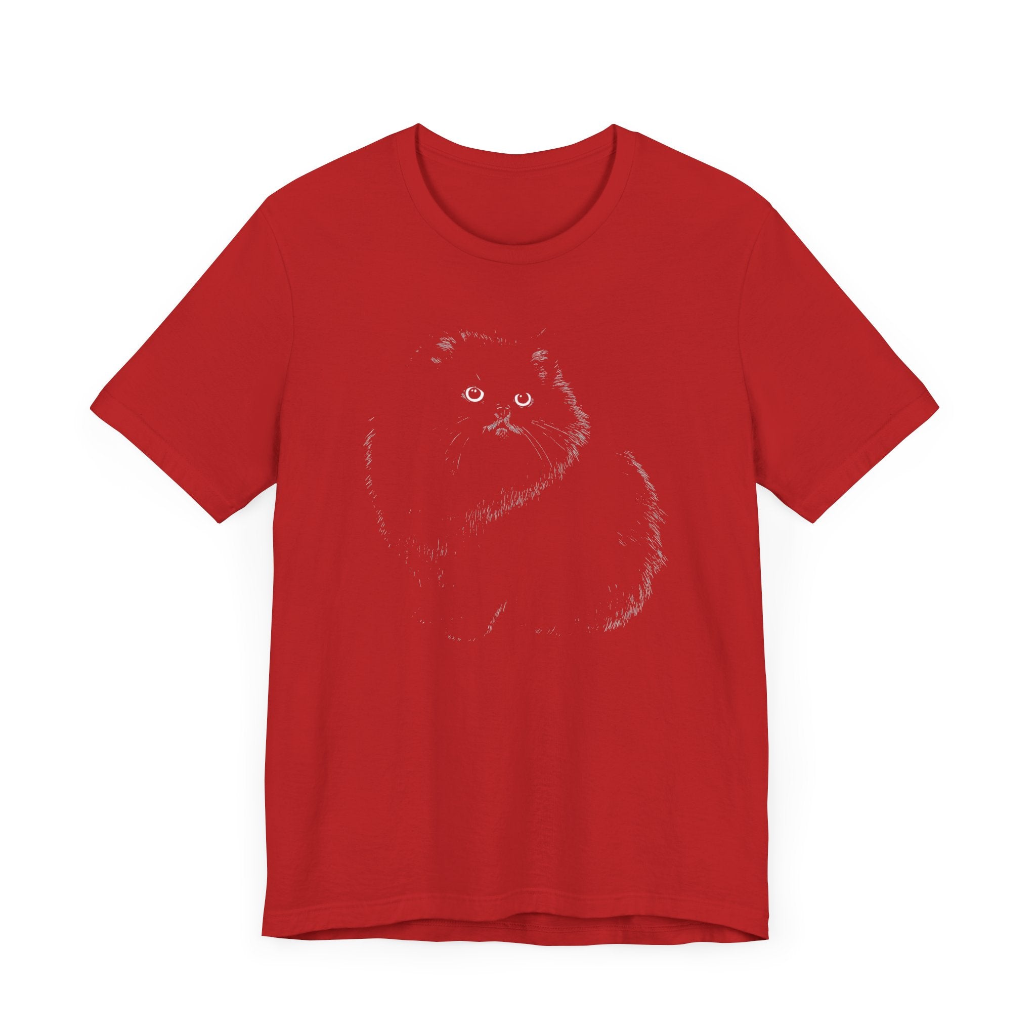 Fluffy Black Cat Graphic Tee