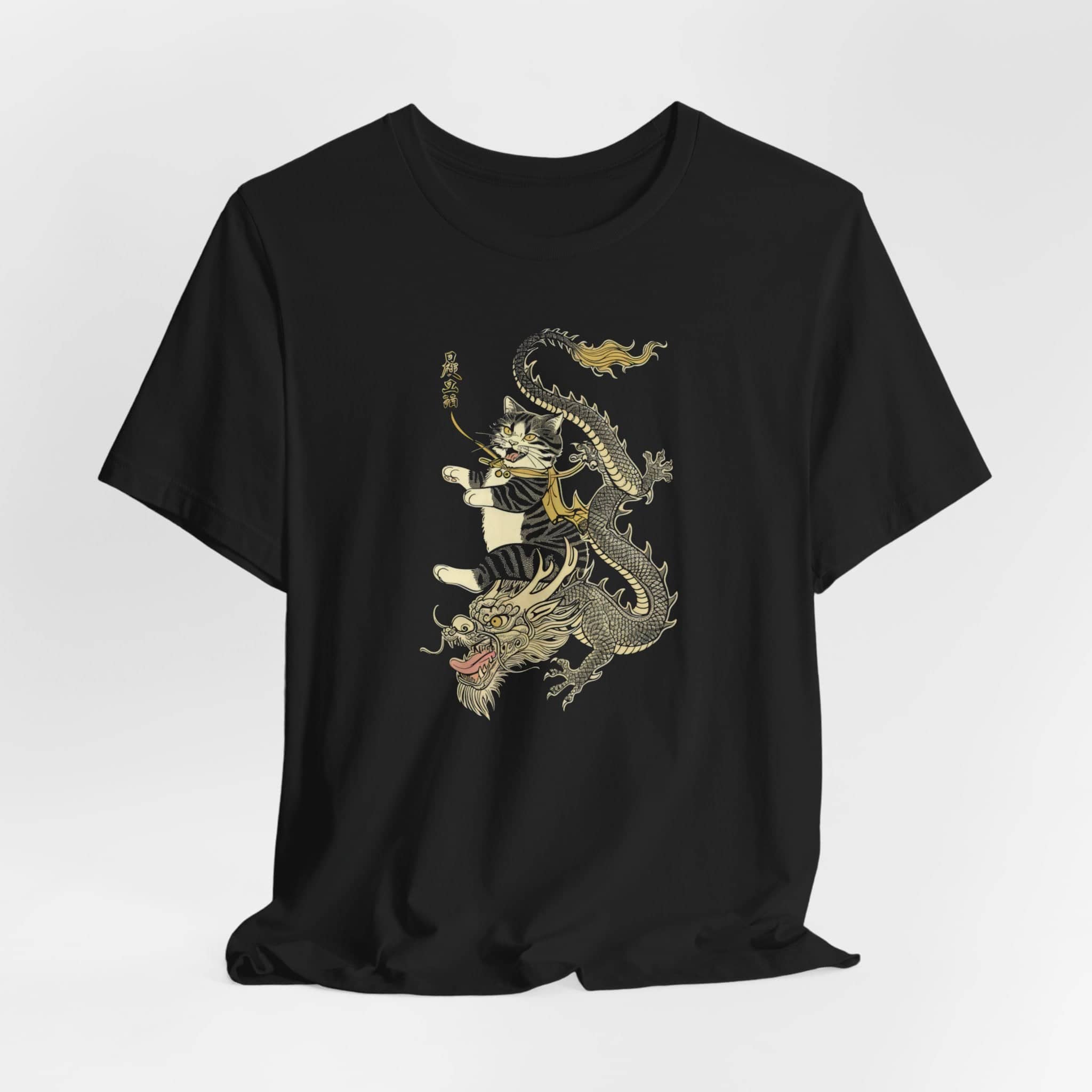 Cat Riding Dragon Mythical T-Shirt