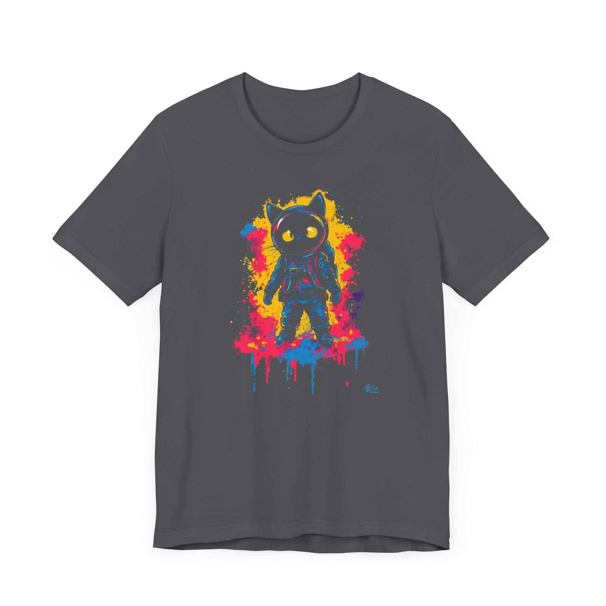 Vibrant Splash Catstronaut T-Shirt