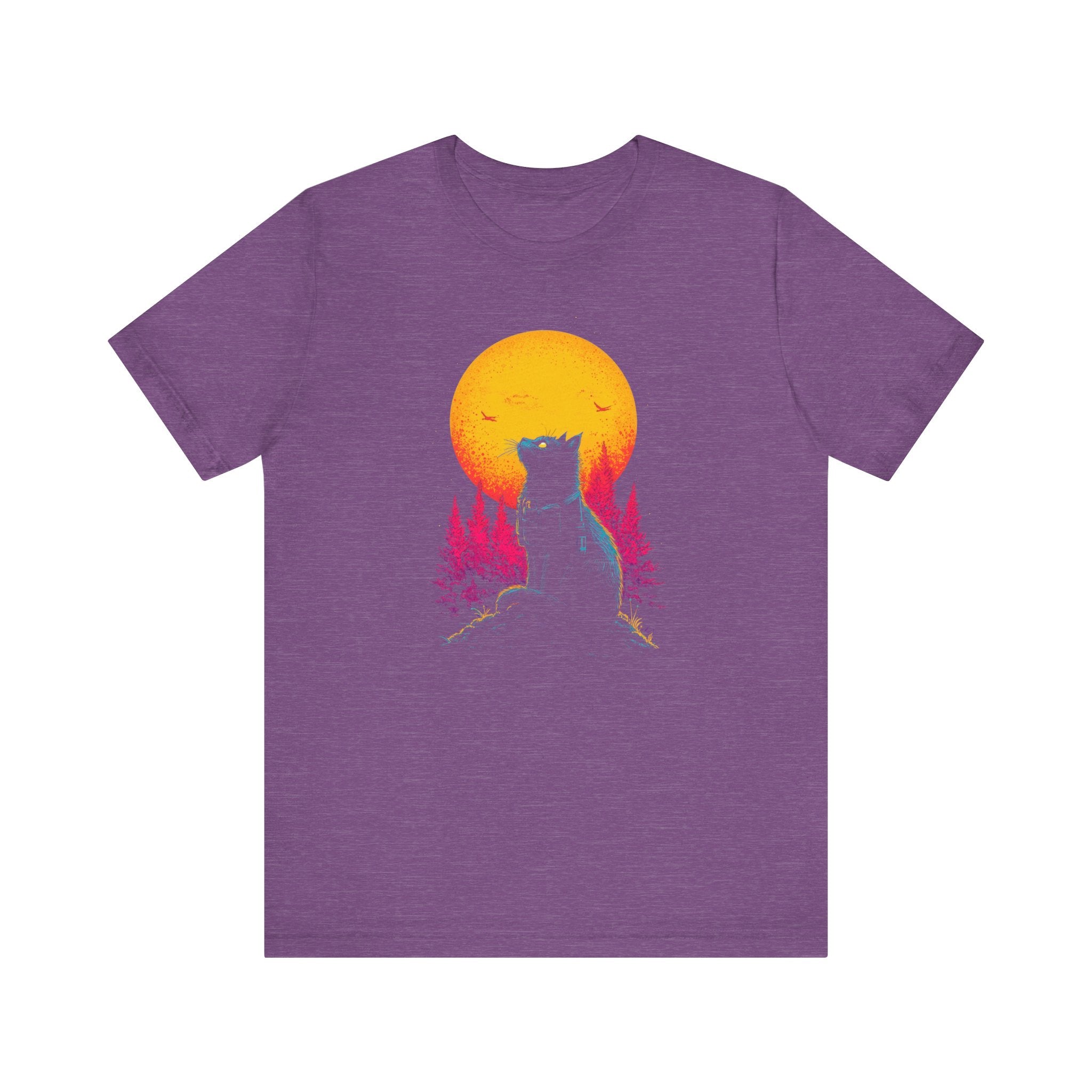 Moonlit Adventure Cat T-Shirt