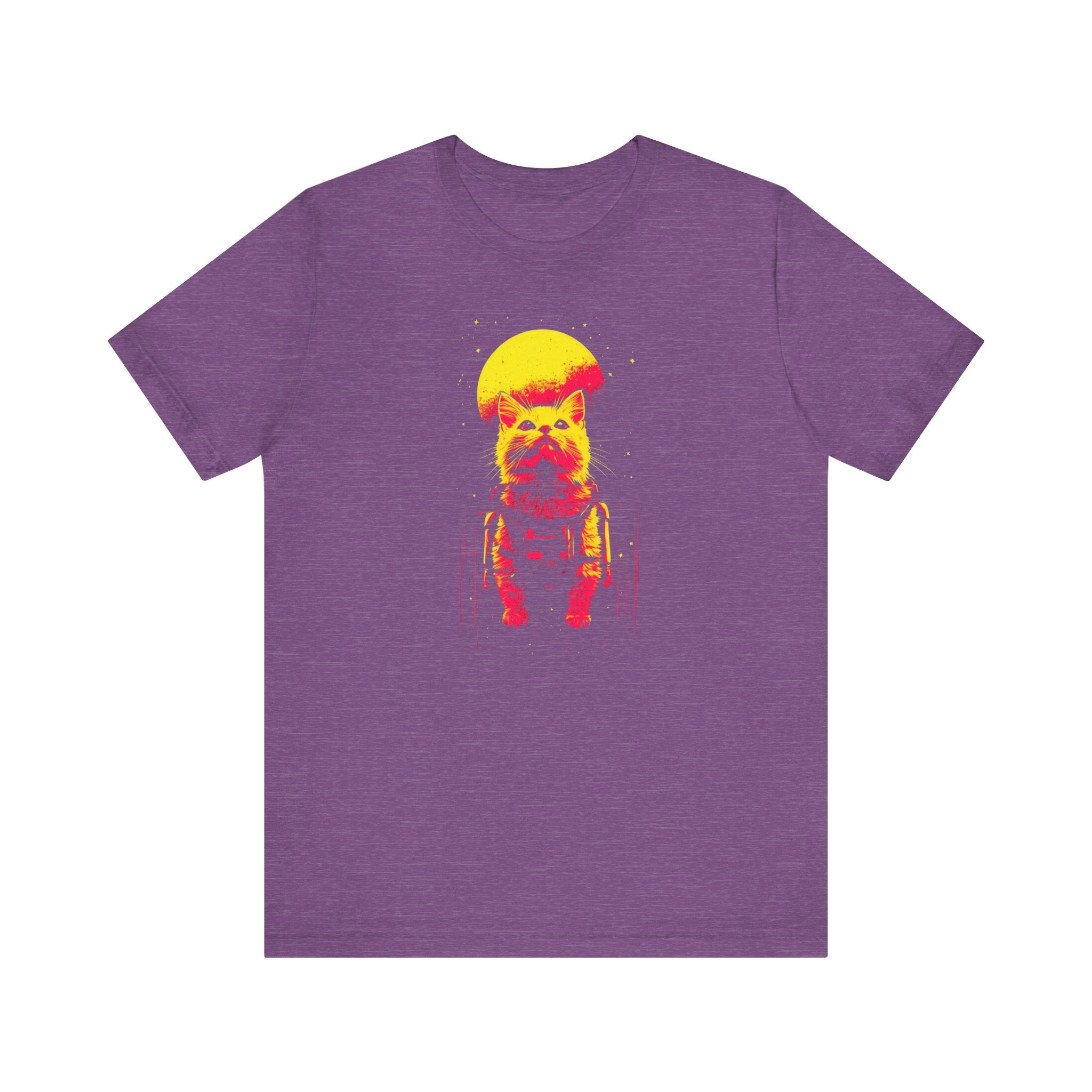 Neon Moon Astronaut Cat T-Shirt