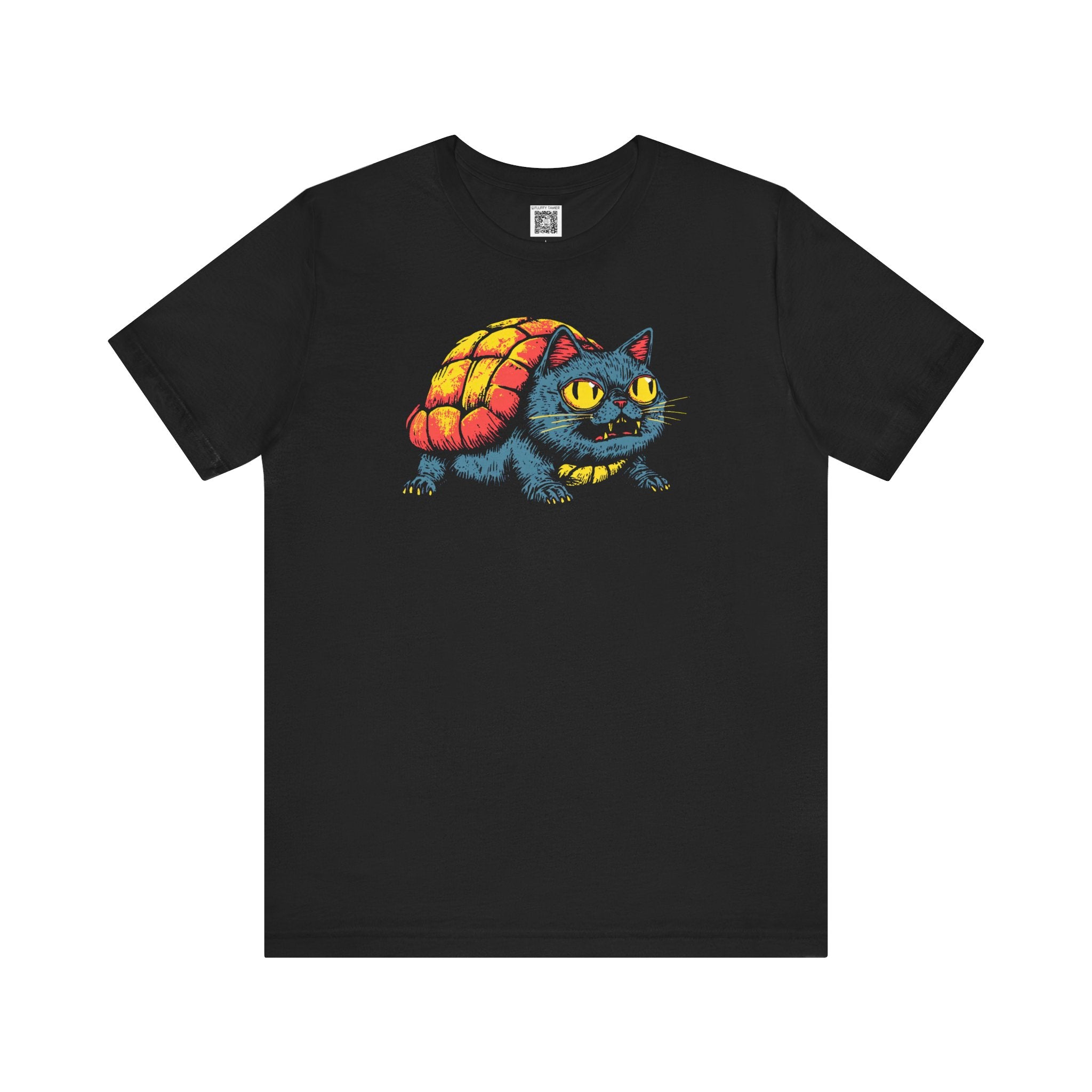 Whimsical Cat-Turtle Graphic Tee