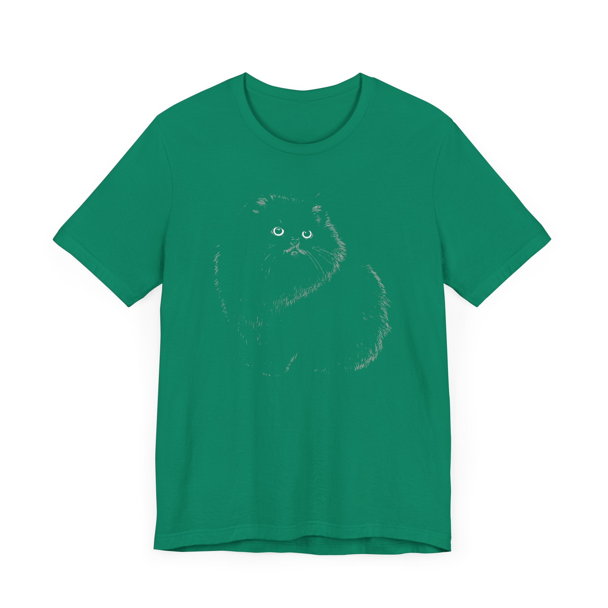 Fluffy Black Cat Graphic Tee