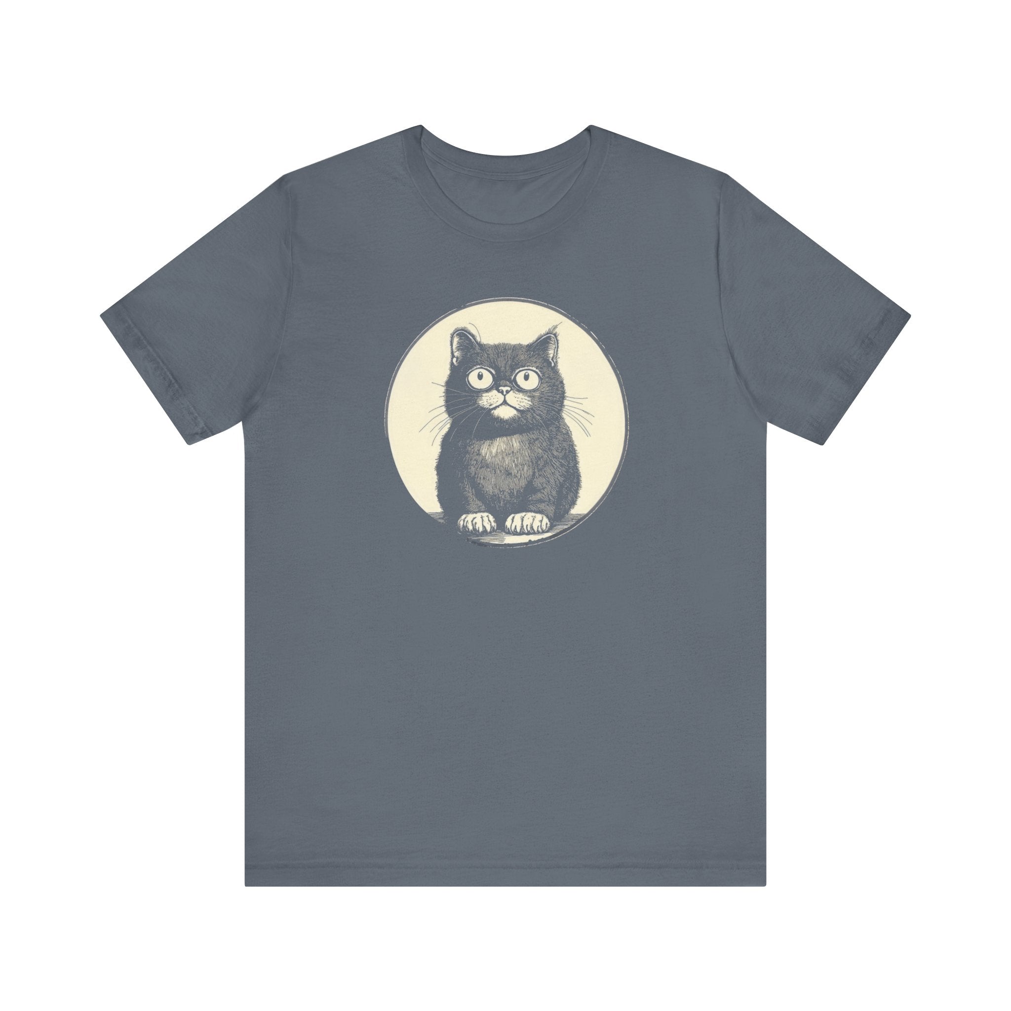 Cute Cat Graphic Tee – Vintage Style Cat Lover Shirt