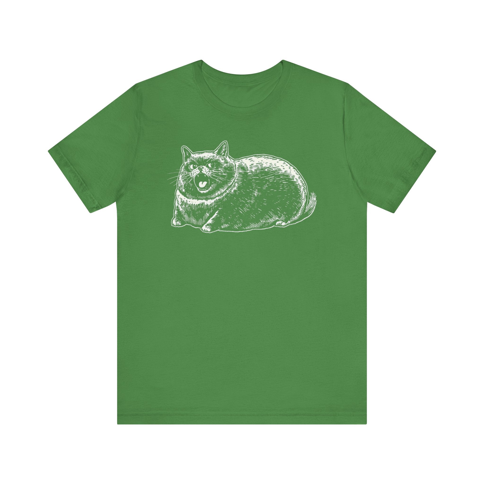 Grumpy Chonky Cat T-Shirt Funny and Quirky Design