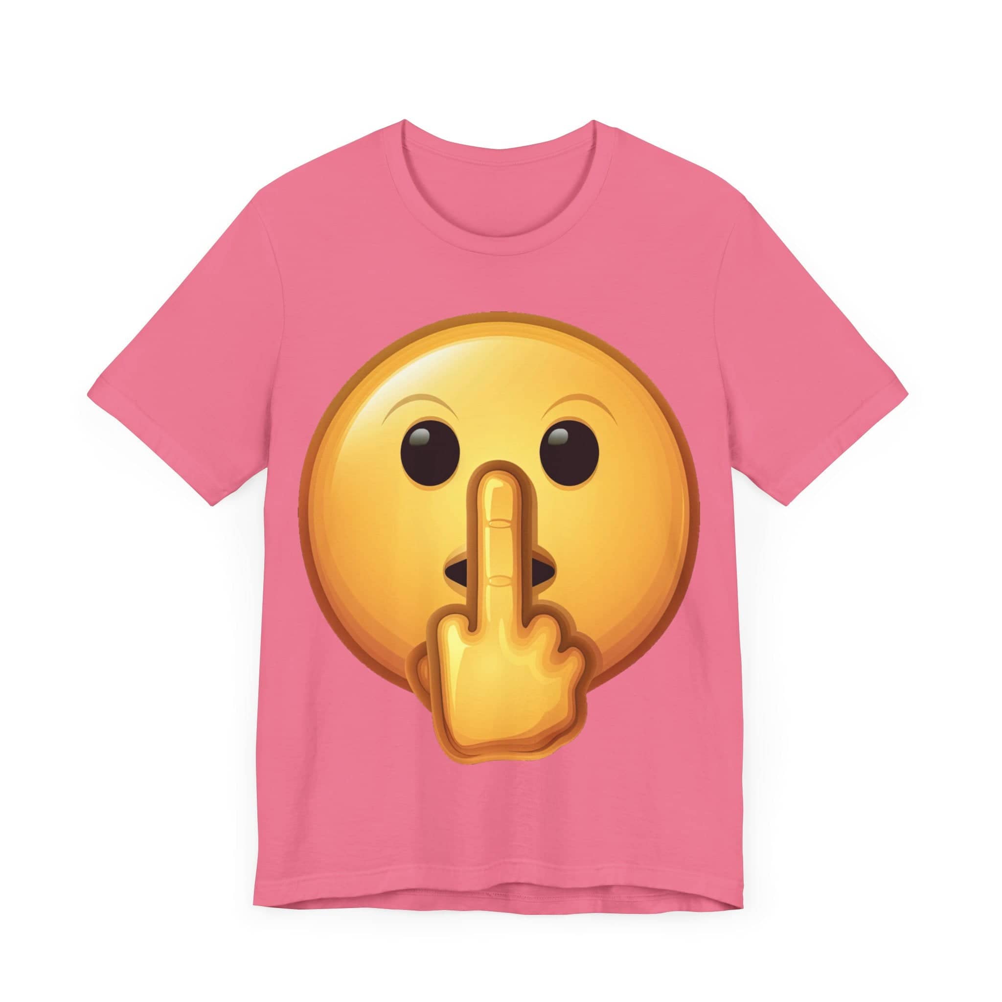 Middle Finger FU Shh Silent Protest Emoji Tee