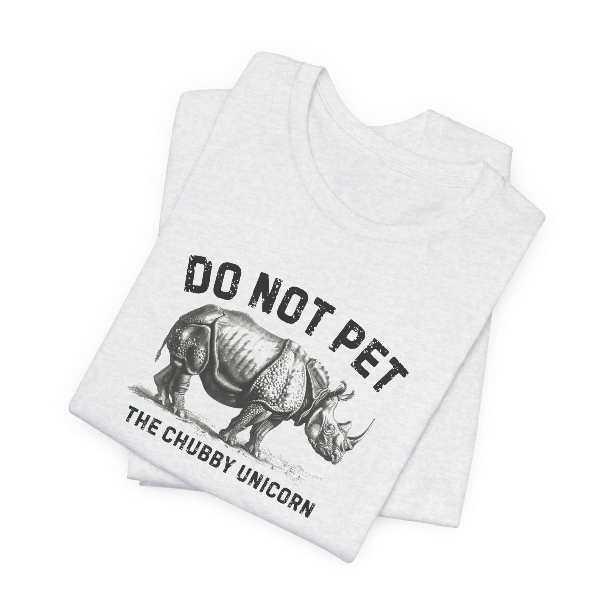 Do Not Pet The Chubby Unicorn Shirt Funny Rhino Lover Tee