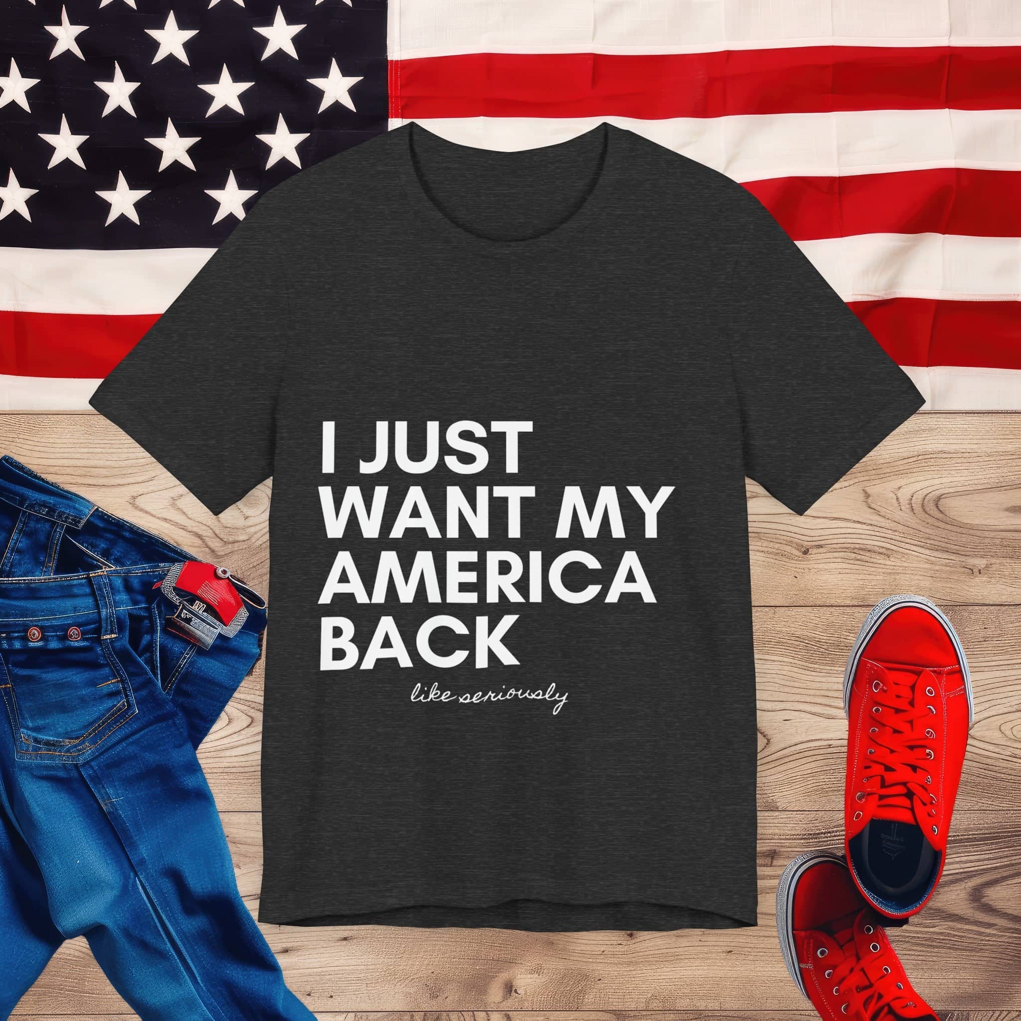 Vintage America Love Tee Unisex Jersey Short Sleeve Tee