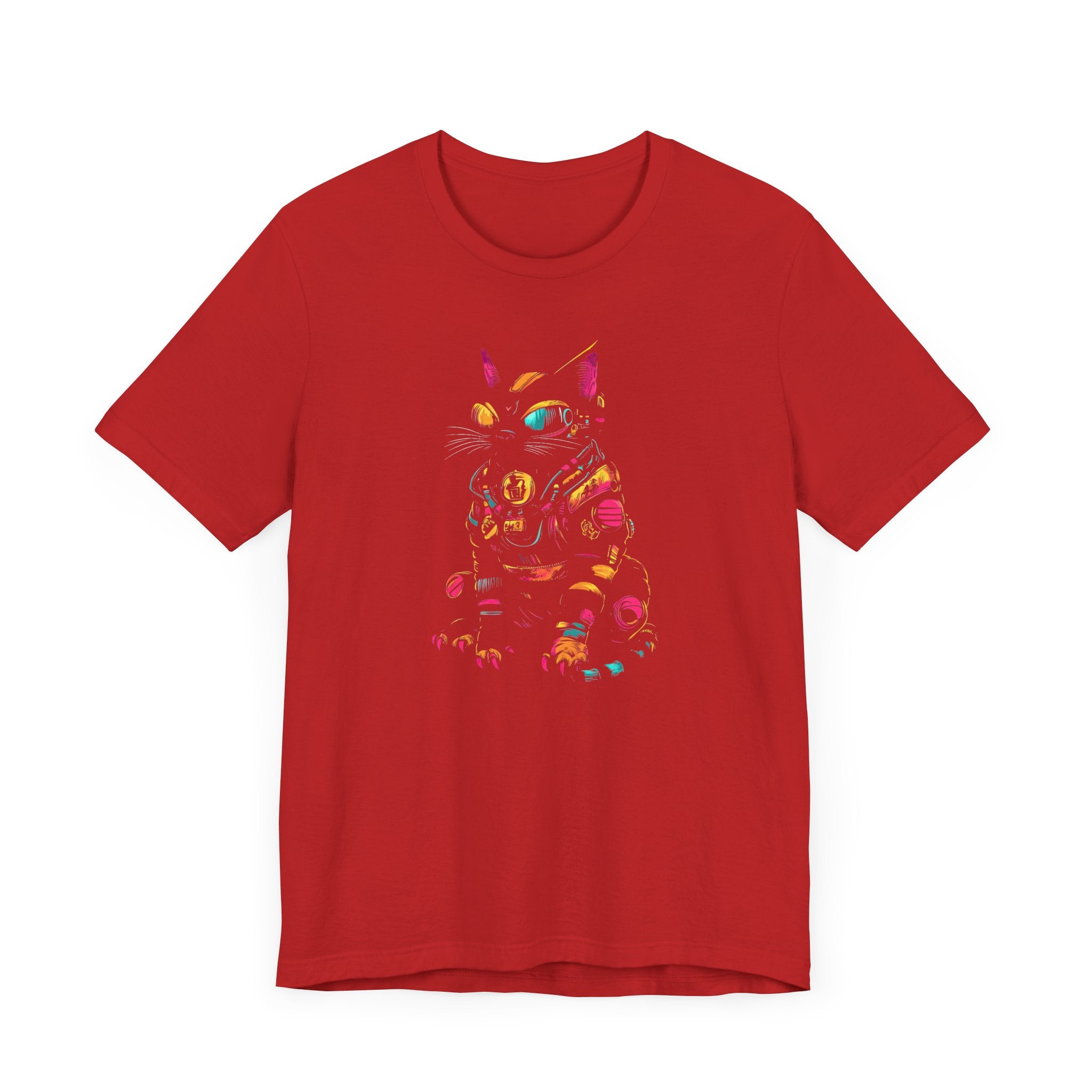 Neon Cyber Cat T-Shirt