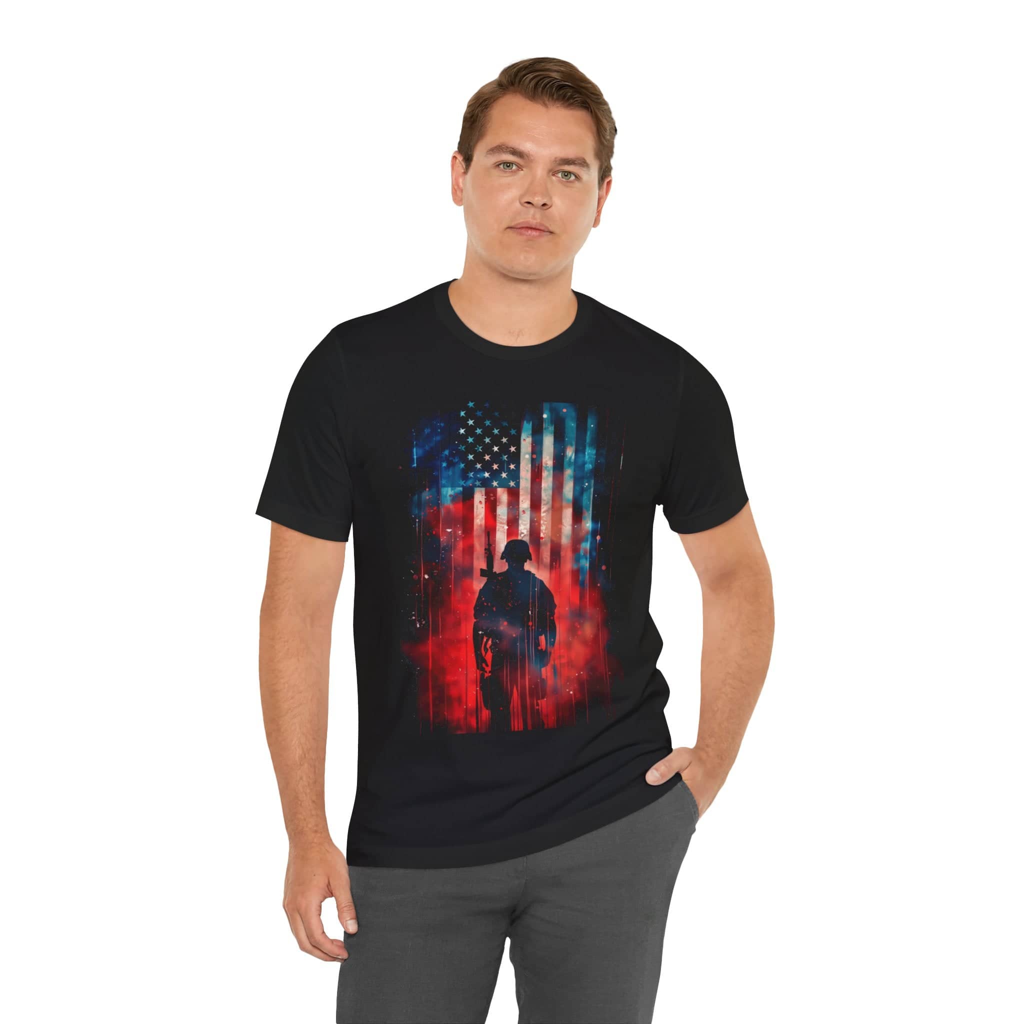Brave Guardian: American Hero T-Shirt Unisex Jersey Short Sleeve Tee