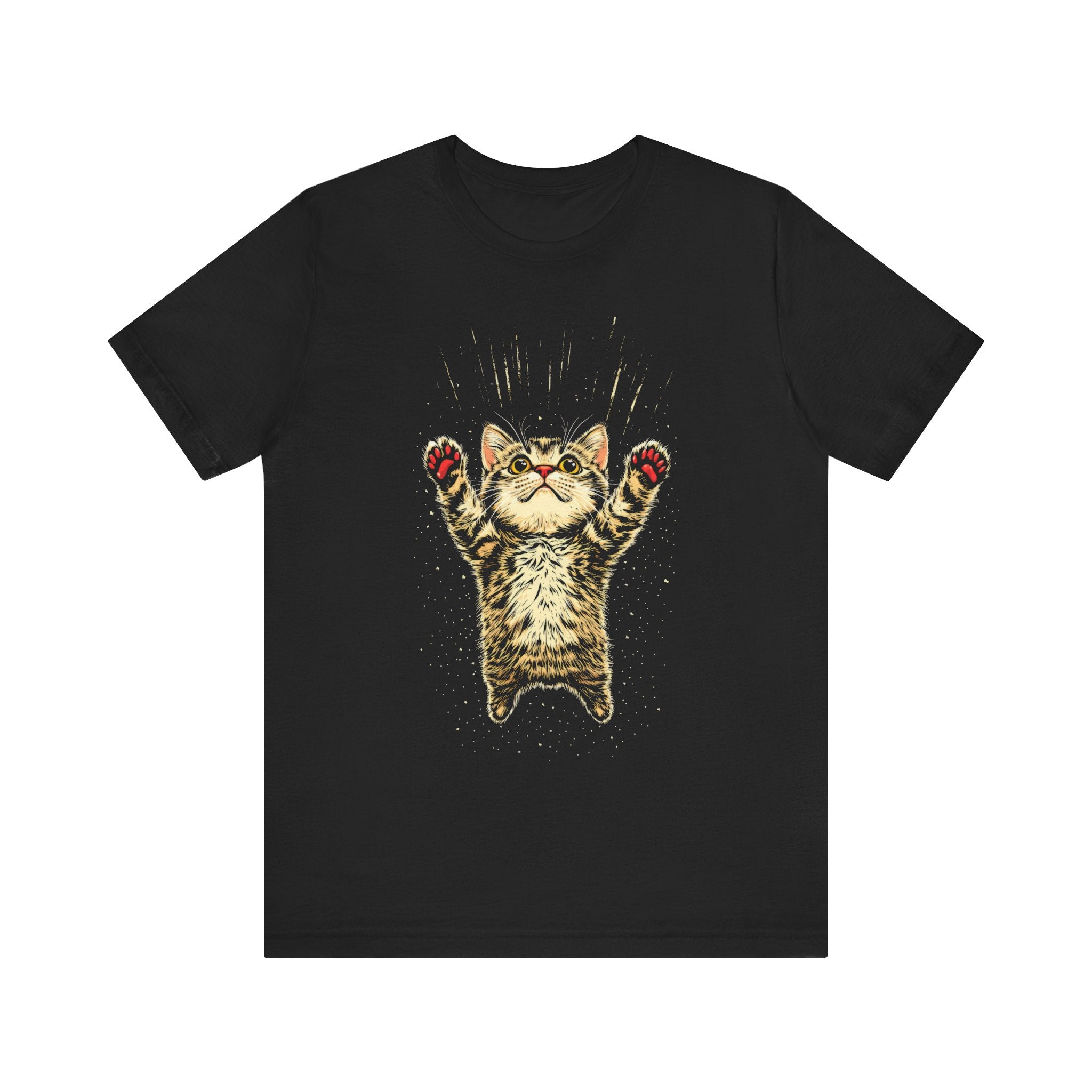 Playful Cat Graphic T-Shirt