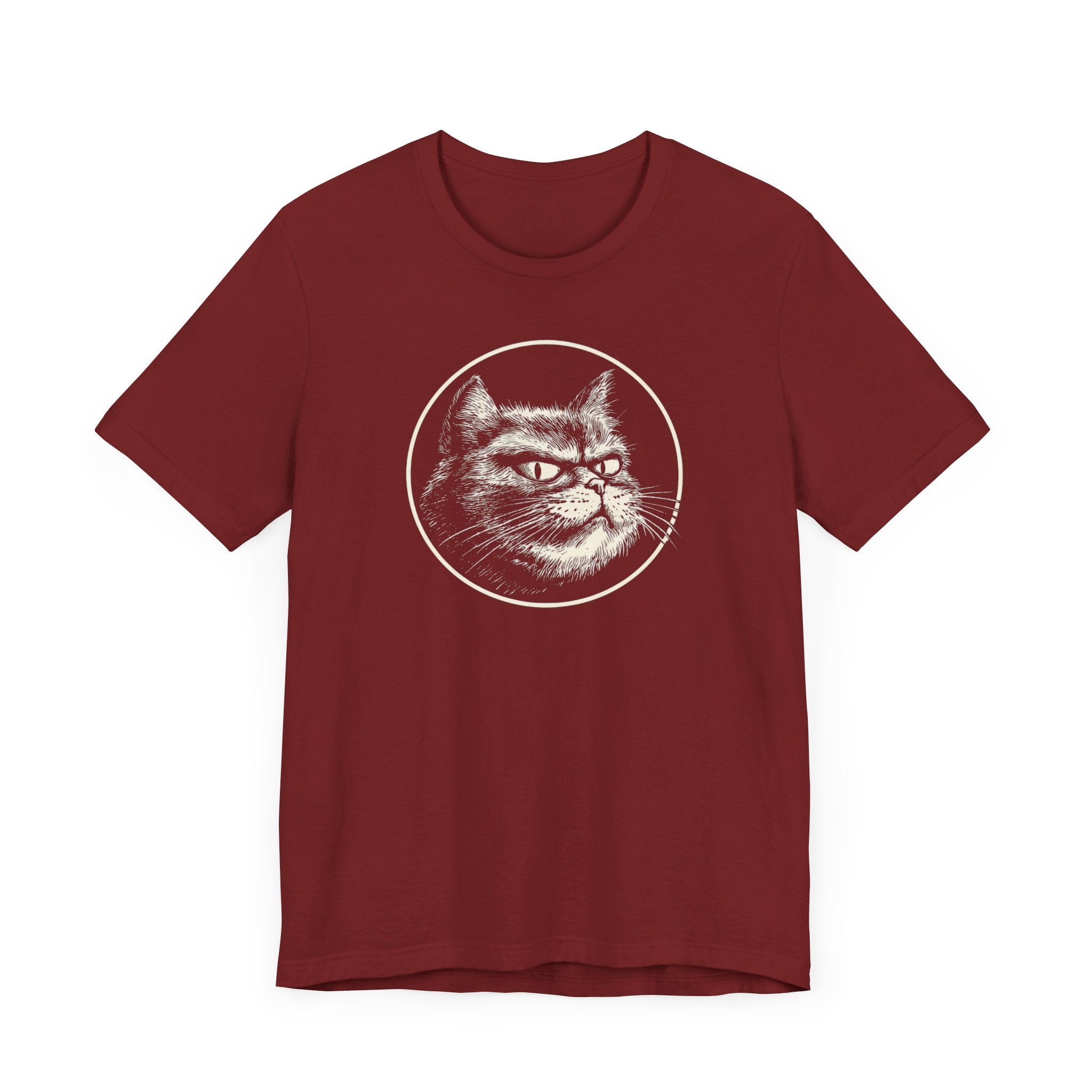 Grumpy Cat Graphic Tee – Vintage Style Cat Lover Shirt
