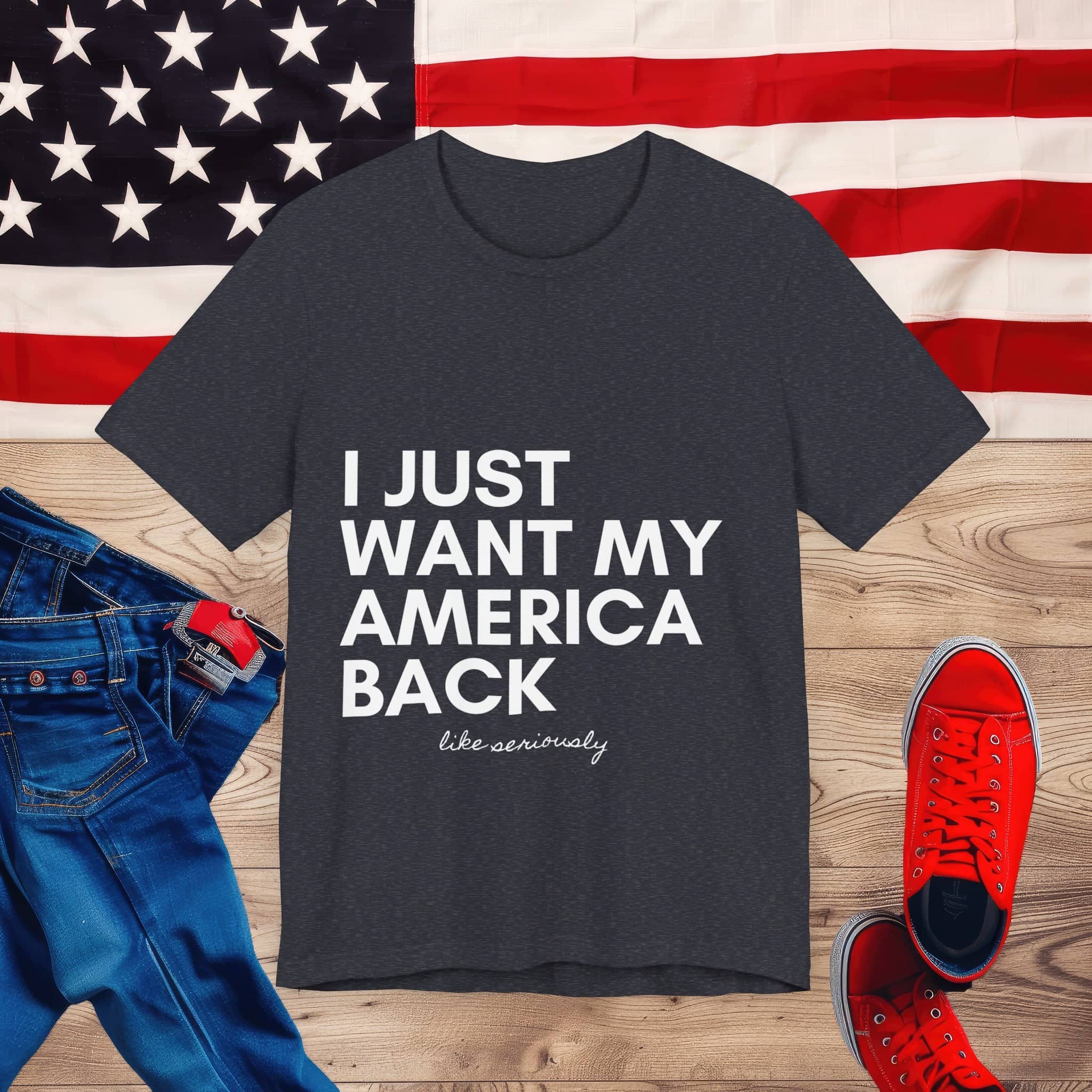 Vintage America Love Tee Unisex Jersey Short Sleeve Tee