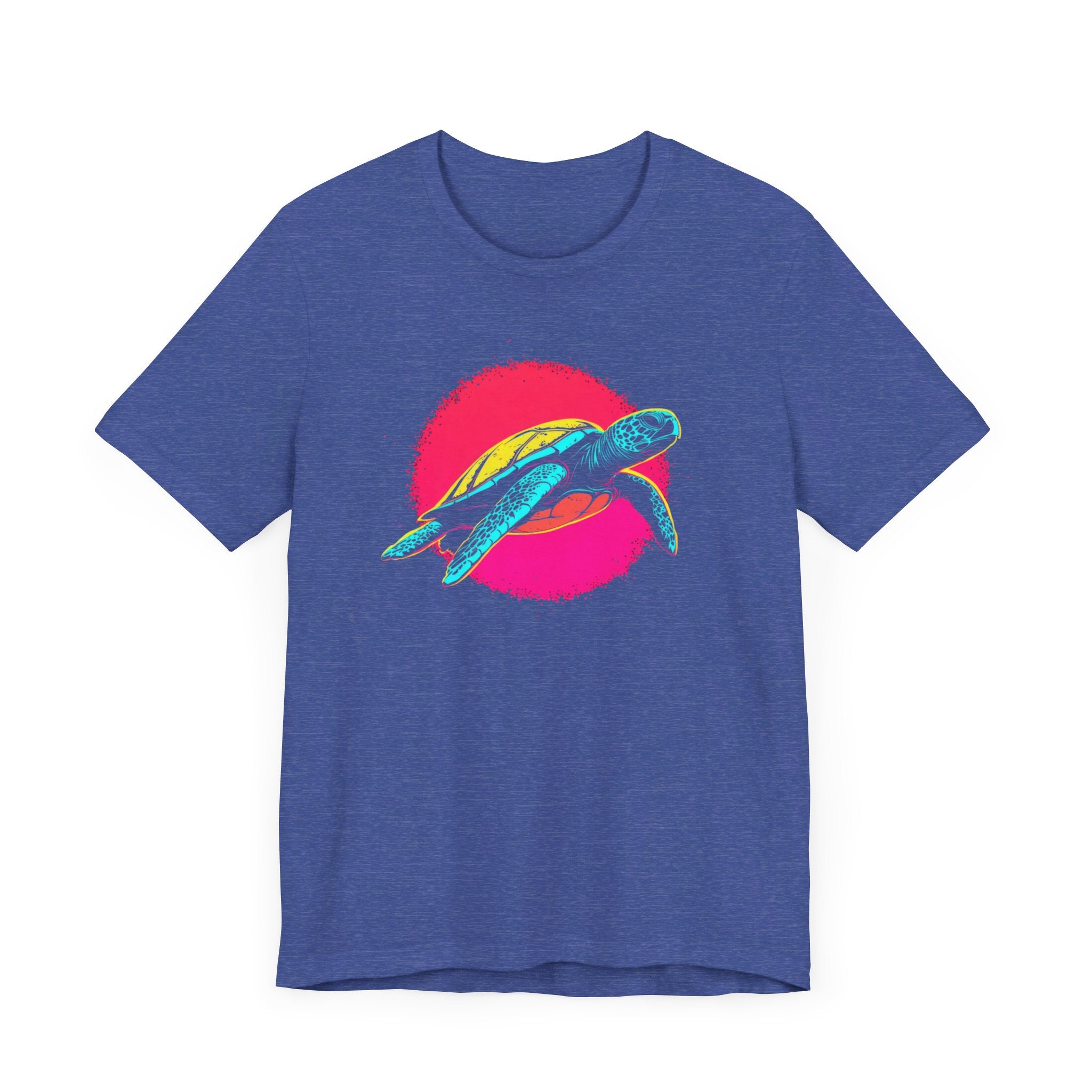 Neon Sea Turtle T-Shirt - Vibrant Ocean Vibes