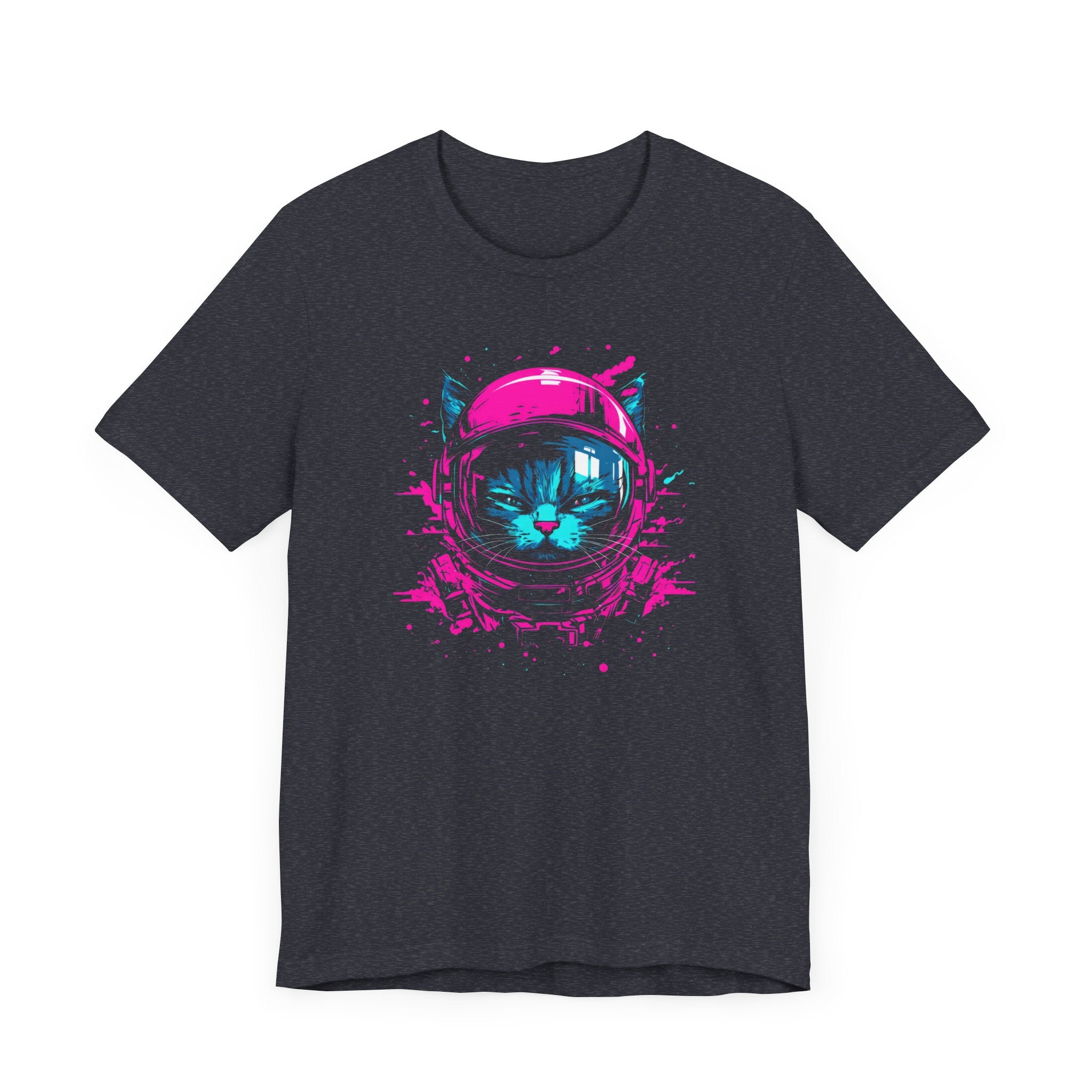 Neon Astronaut Cat T-Shirt