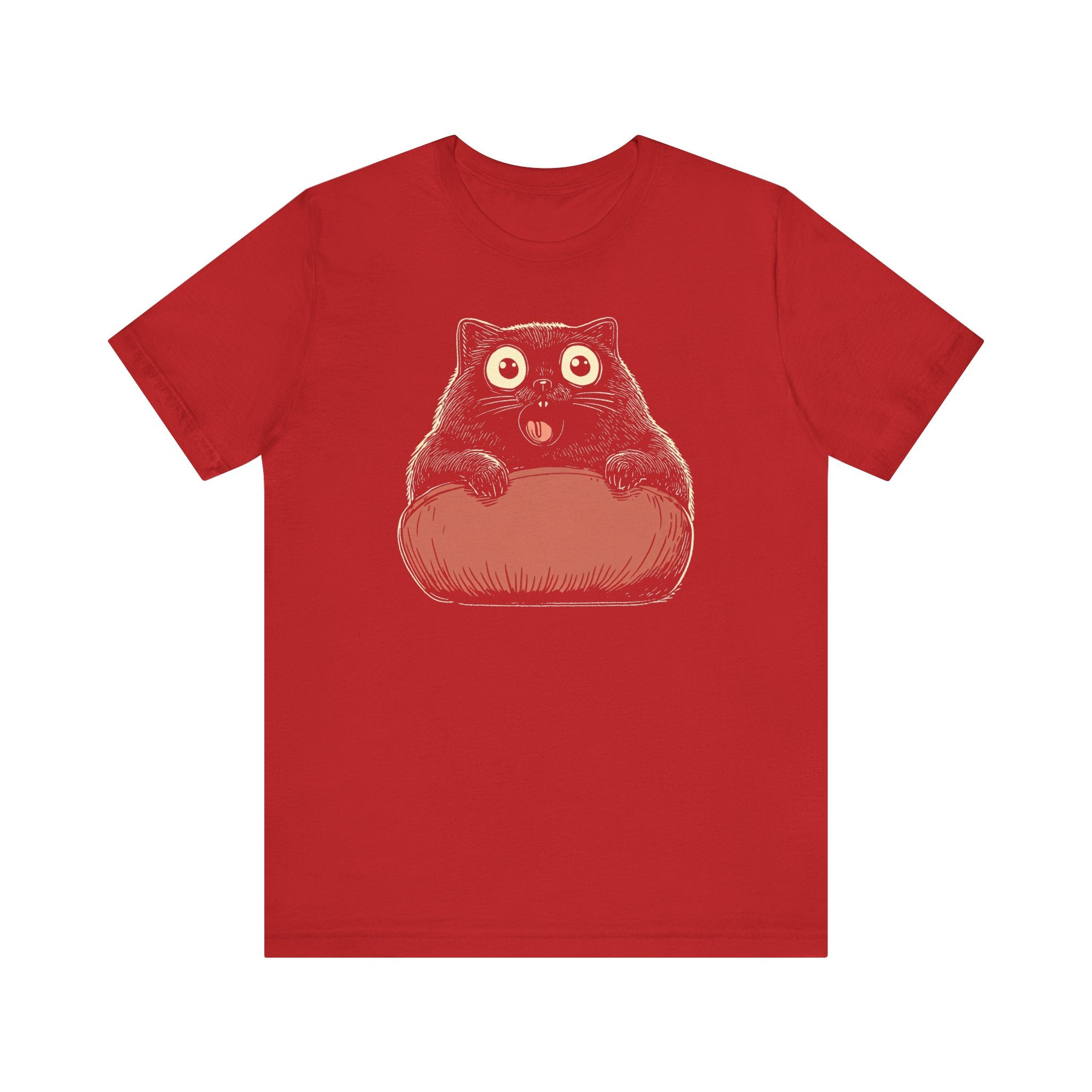 Quirky Cat on Pillow Graphic Tee