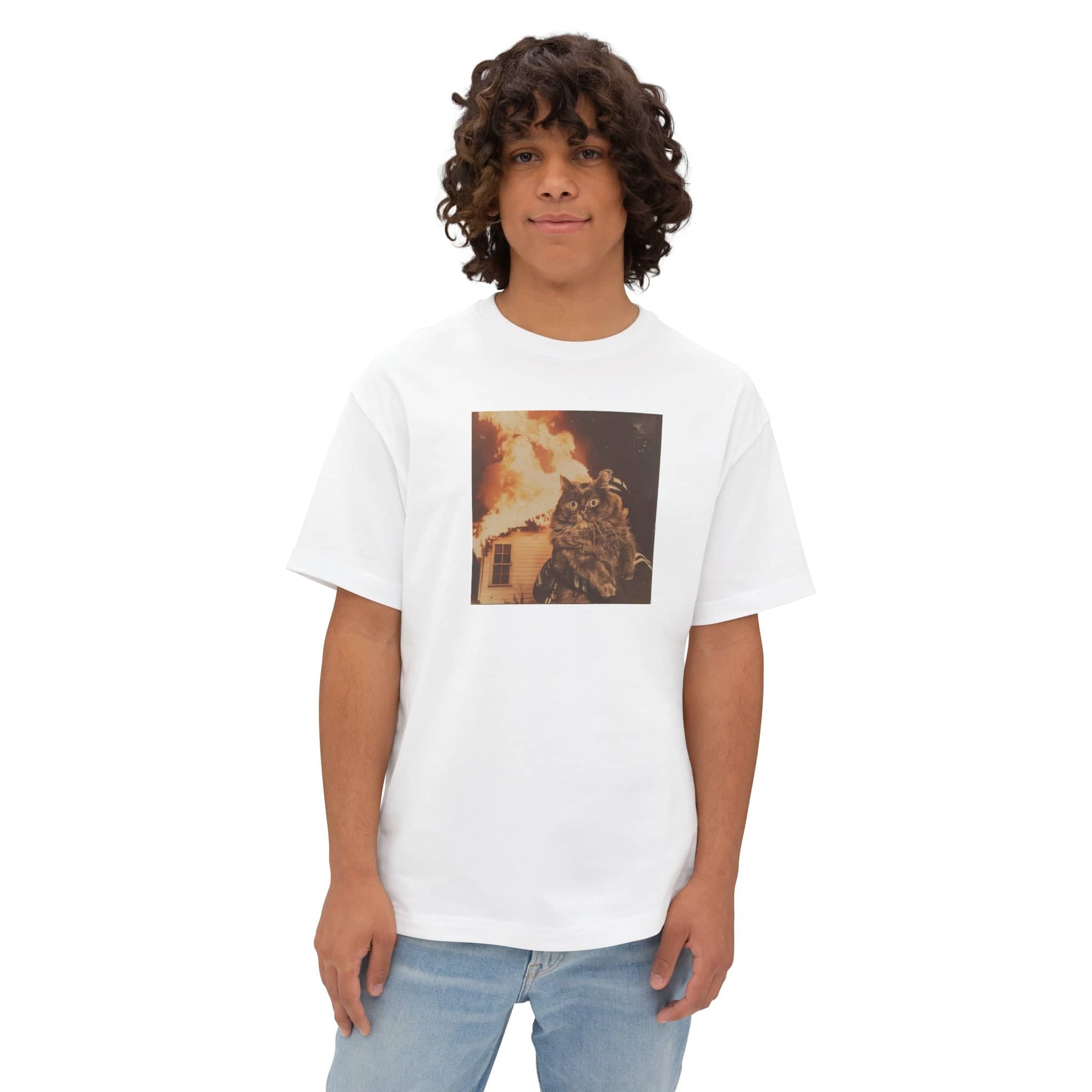Cat Firefighter T-Shirt