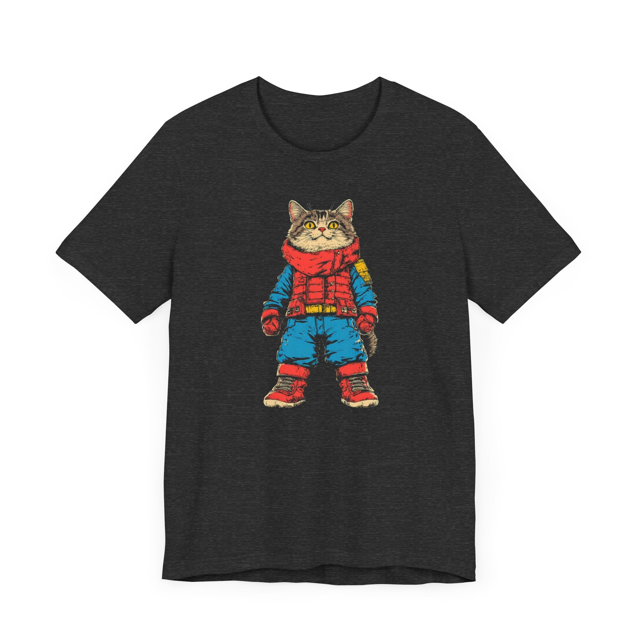 Adventurous Cat Explorer Graphic Tee