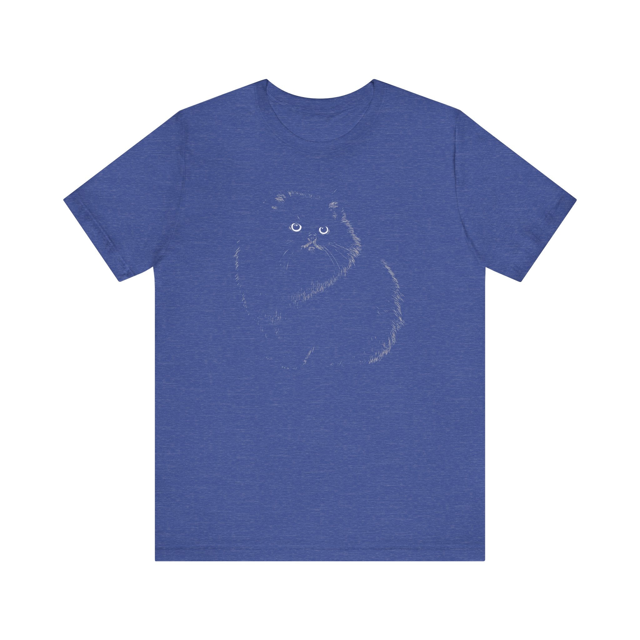 Fluffy Black Cat Graphic Tee