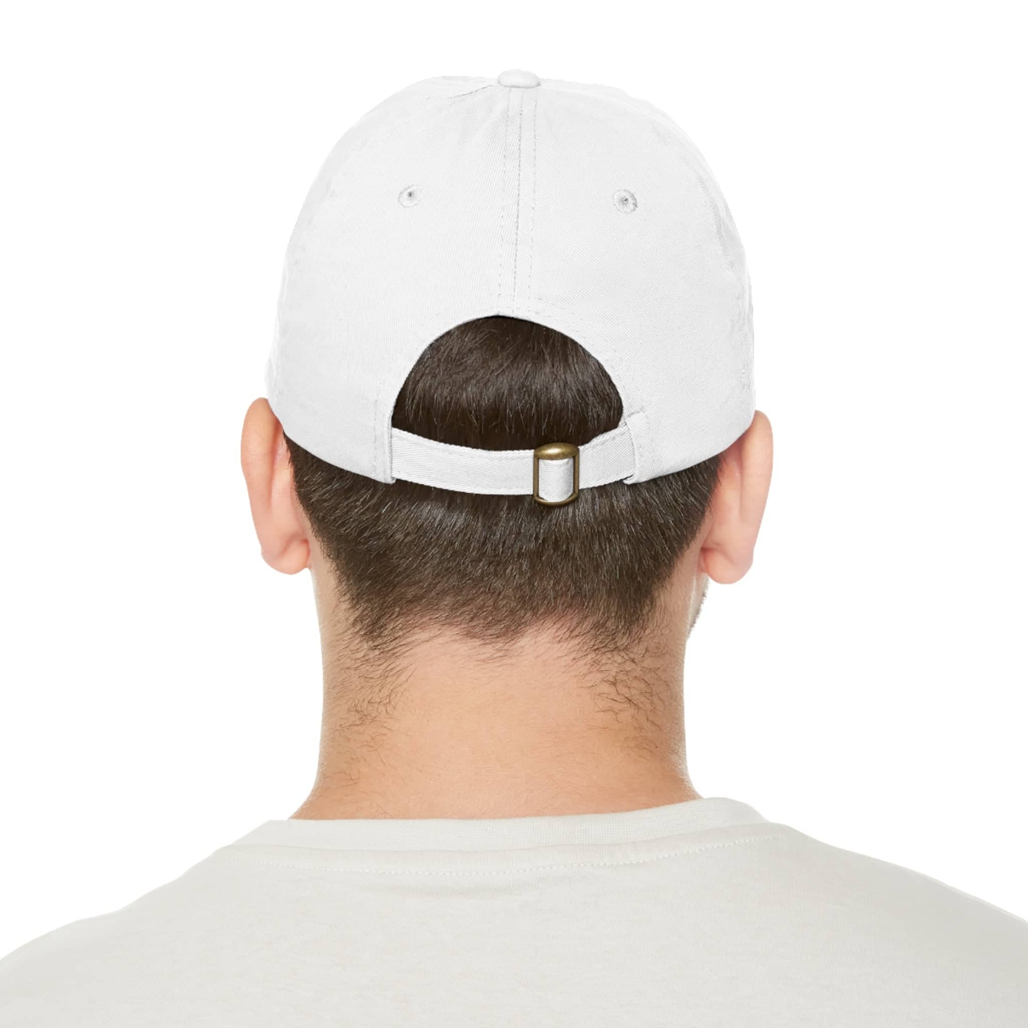 Department of HUH Cat Dad Hat with Leather Patch (Round)