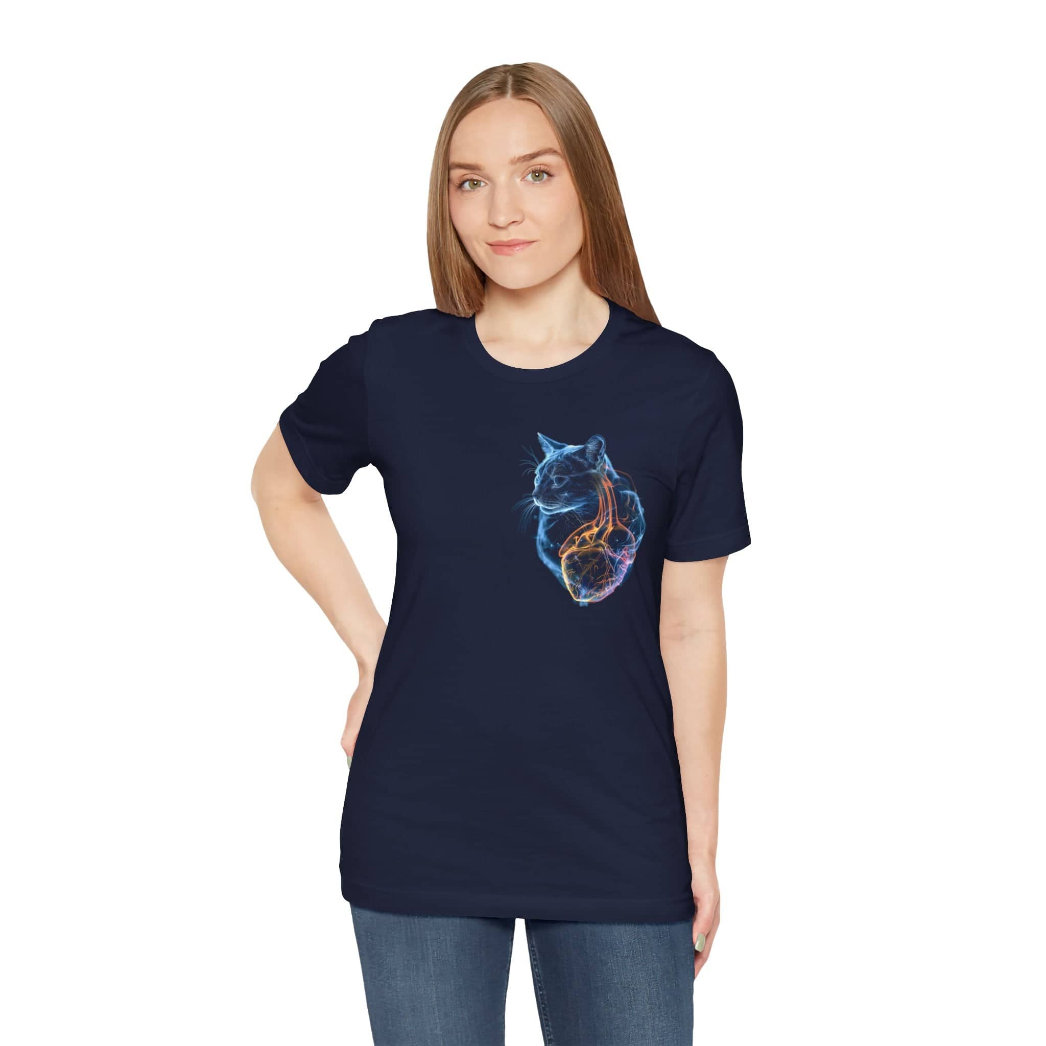 My Cat IS My Heart Unisex Jersey Short Sleeve Tee