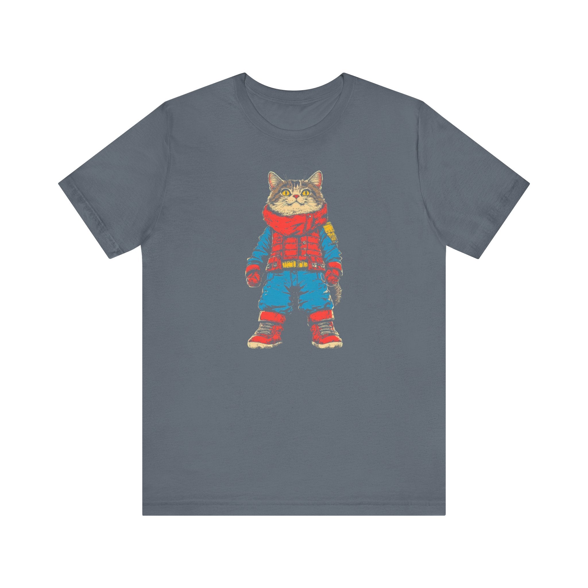 Adventurous Cat Explorer Graphic Tee