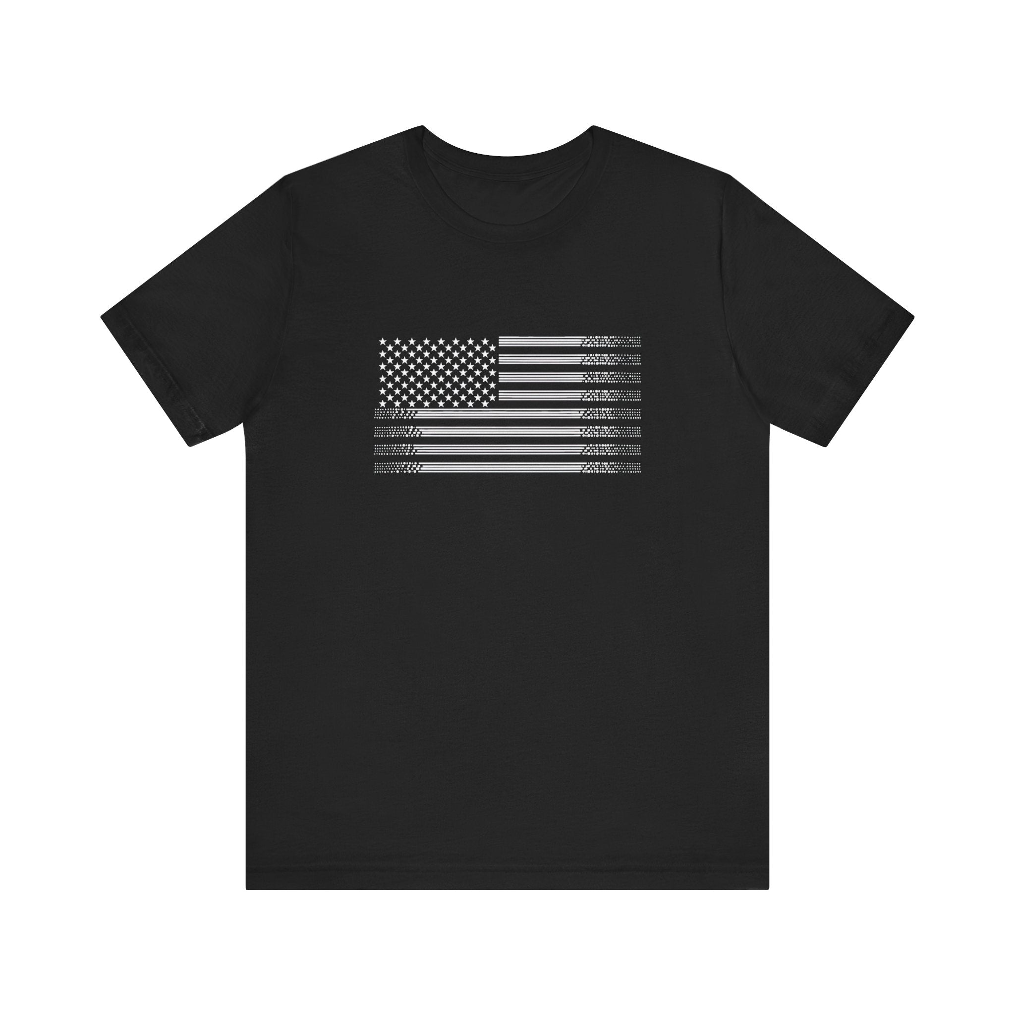 Black Graphic Flag T-Shirt