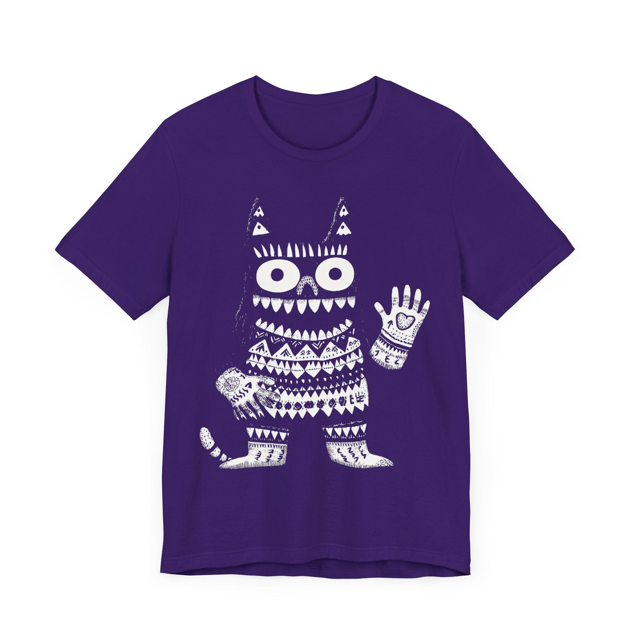 Tribal Pattern Cat Graphic Tee
