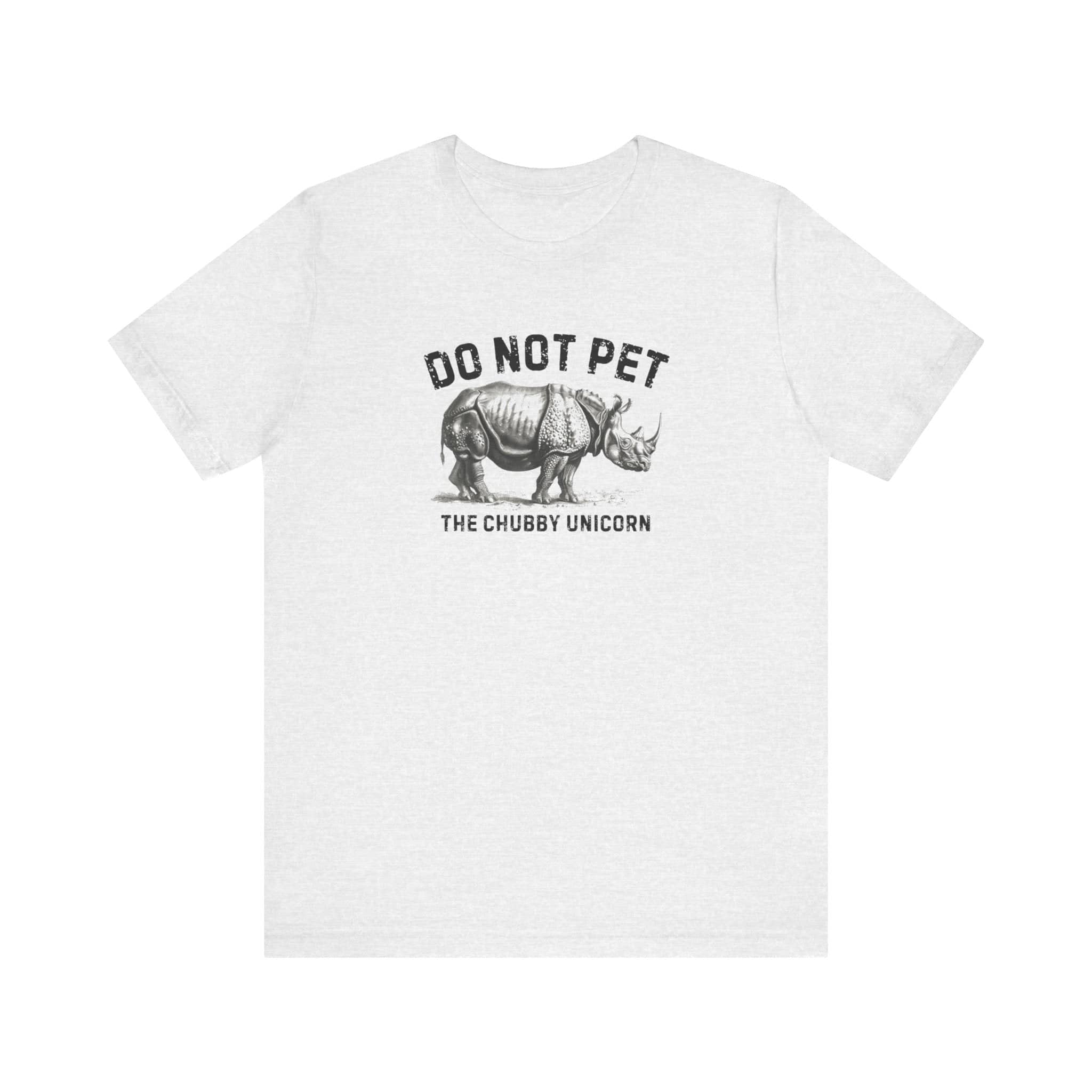Do Not Pet The Chubby Unicorn Shirt Funny Rhino Lover Tee