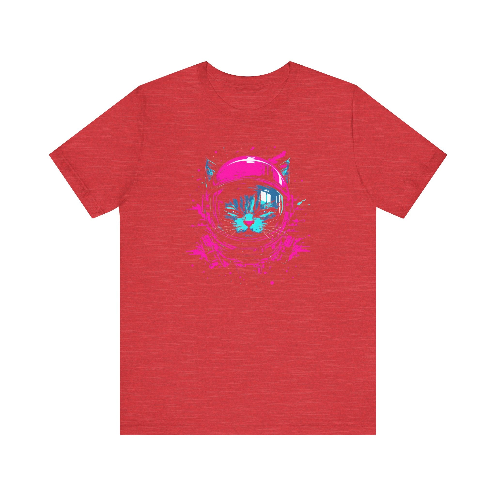 Neon Astronaut Cat T-Shirt