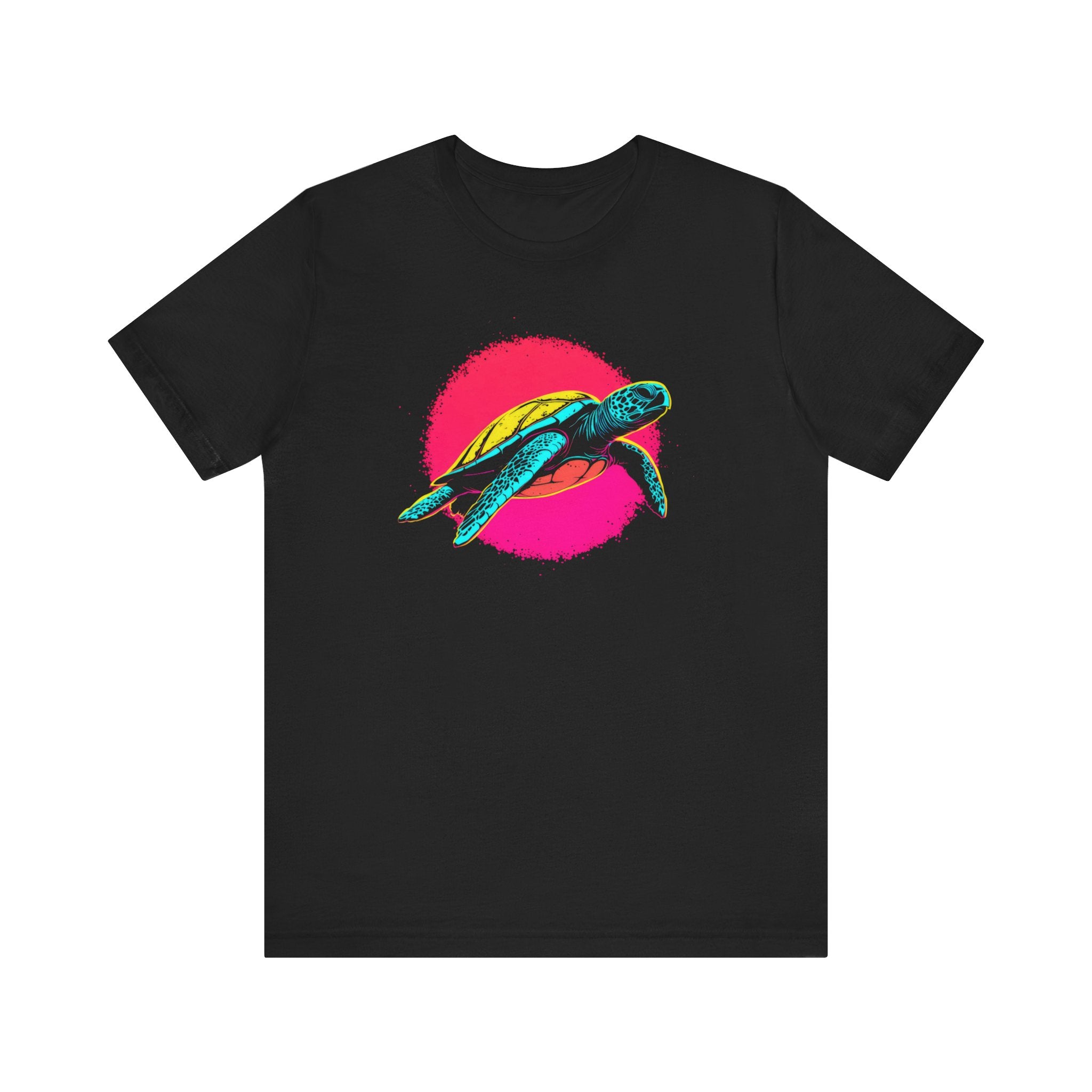 Neon Sea Turtle T-Shirt - Vibrant Ocean Vibes