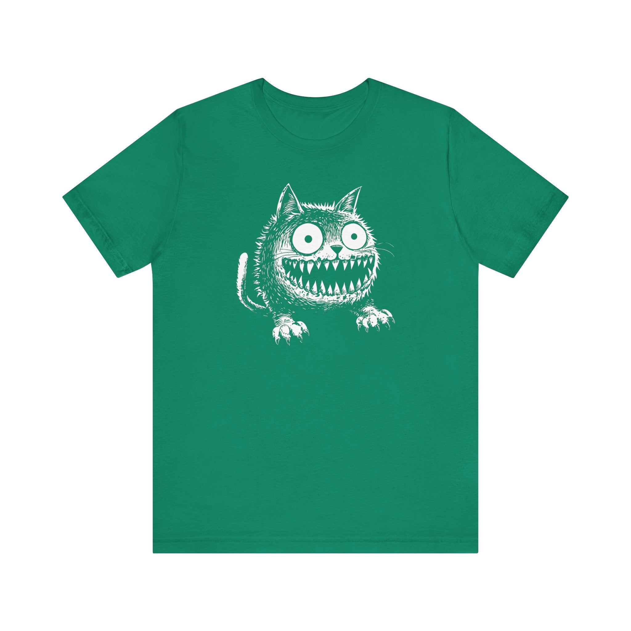 Grinning Creepy Cat T-Shirt