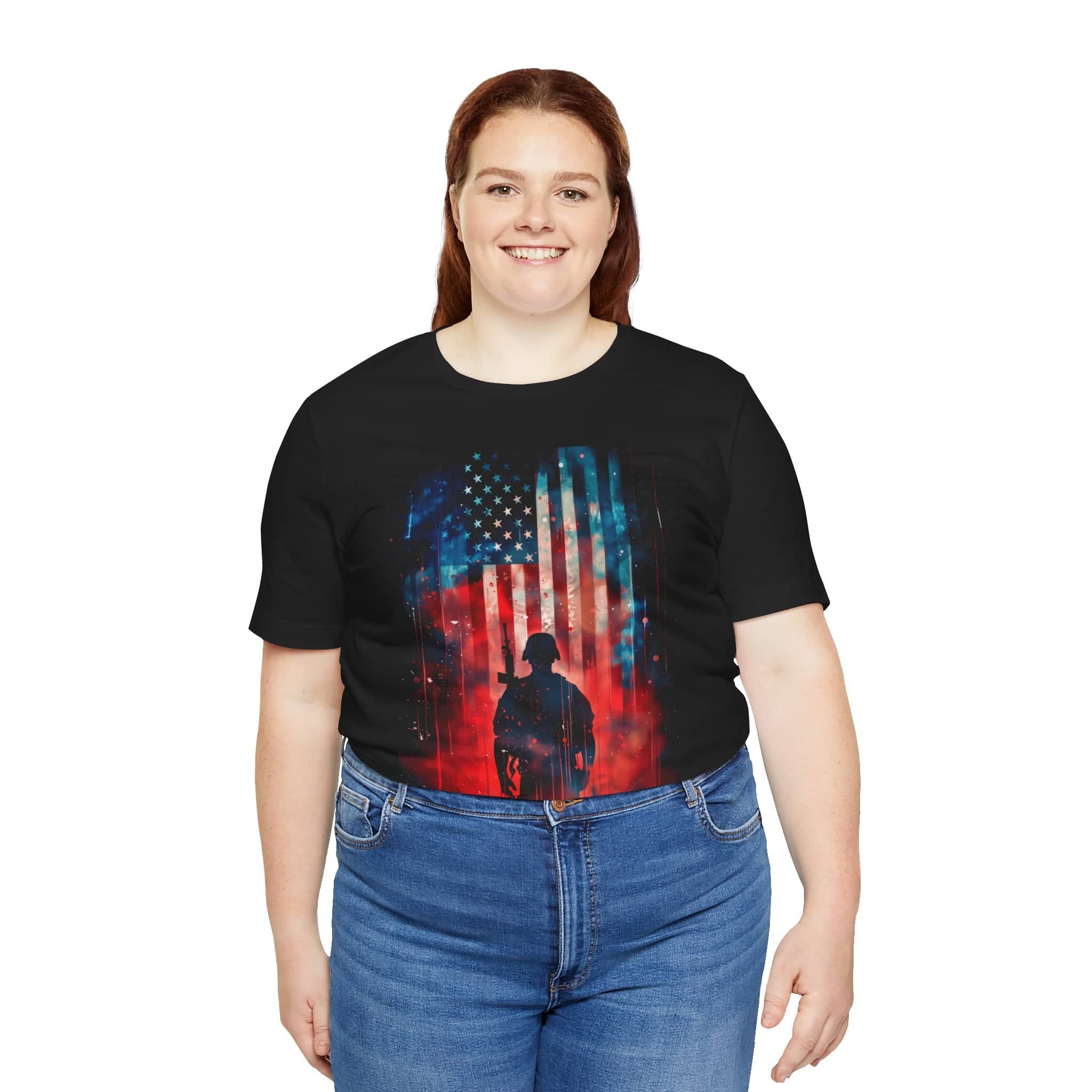 Brave Guardian: American Hero T-Shirt Unisex Jersey Short Sleeve Tee