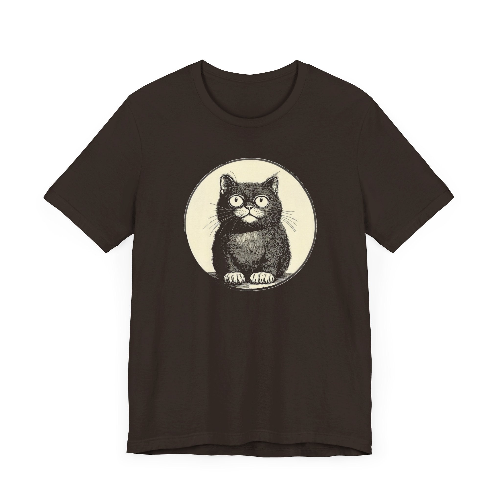 Cute Cat Graphic Tee – Vintage Style Cat Lover Shirt