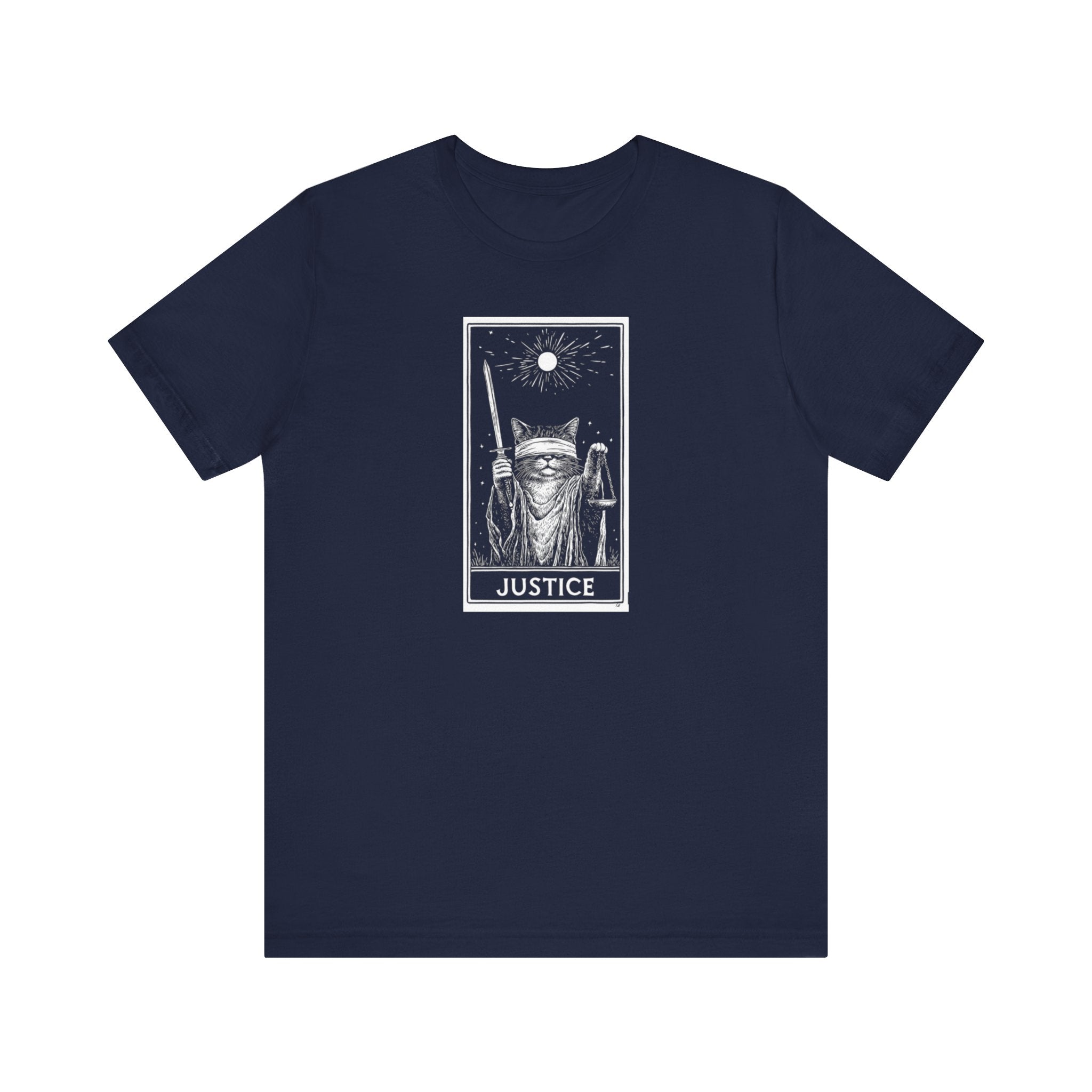 Justice Tarot Cat T-Shirt