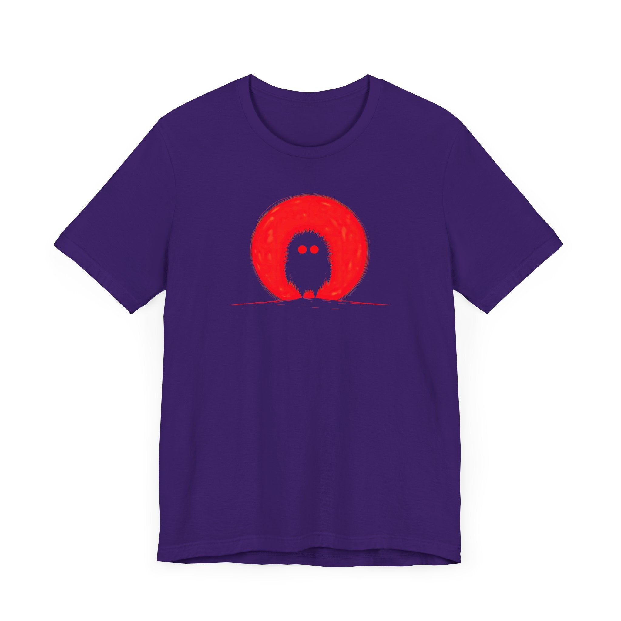 Red Moon Silhouette Creature Graphic Tee